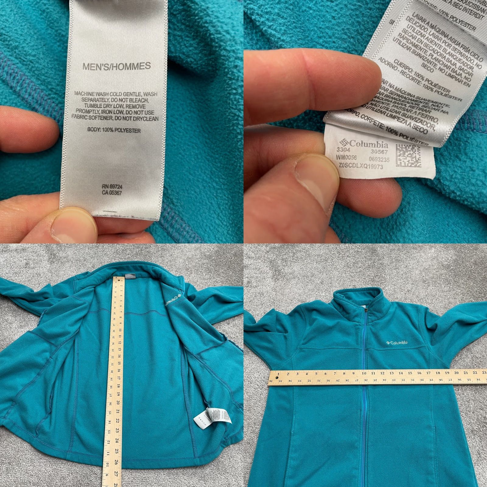 Vintage Columbia Klamath Range Fleece Jacket Mens Large Blue Full Zip Outdoor Hiking Size US L / EU 52-54 / 3 - 8 Thumbnail