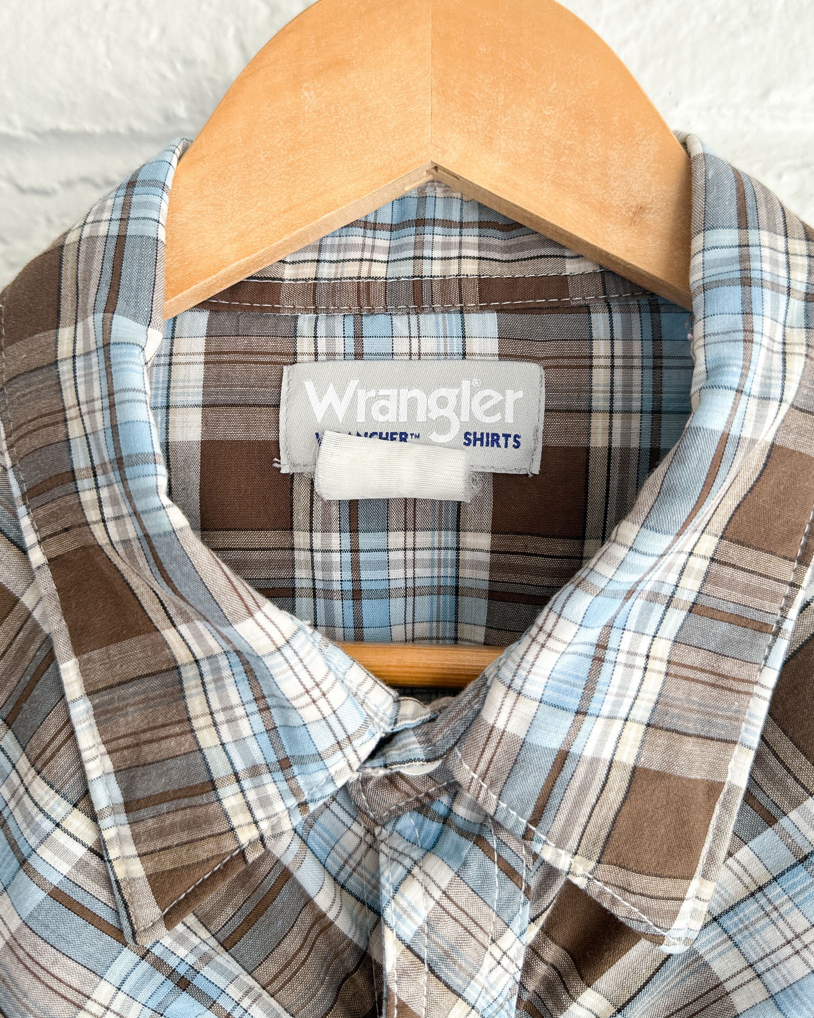 Wrangler Vintage Wrangler Plaid Western Shirt Long Sleeve Pearl Snap Size US XL / EU 56 / 4 - 2 Thumbnail