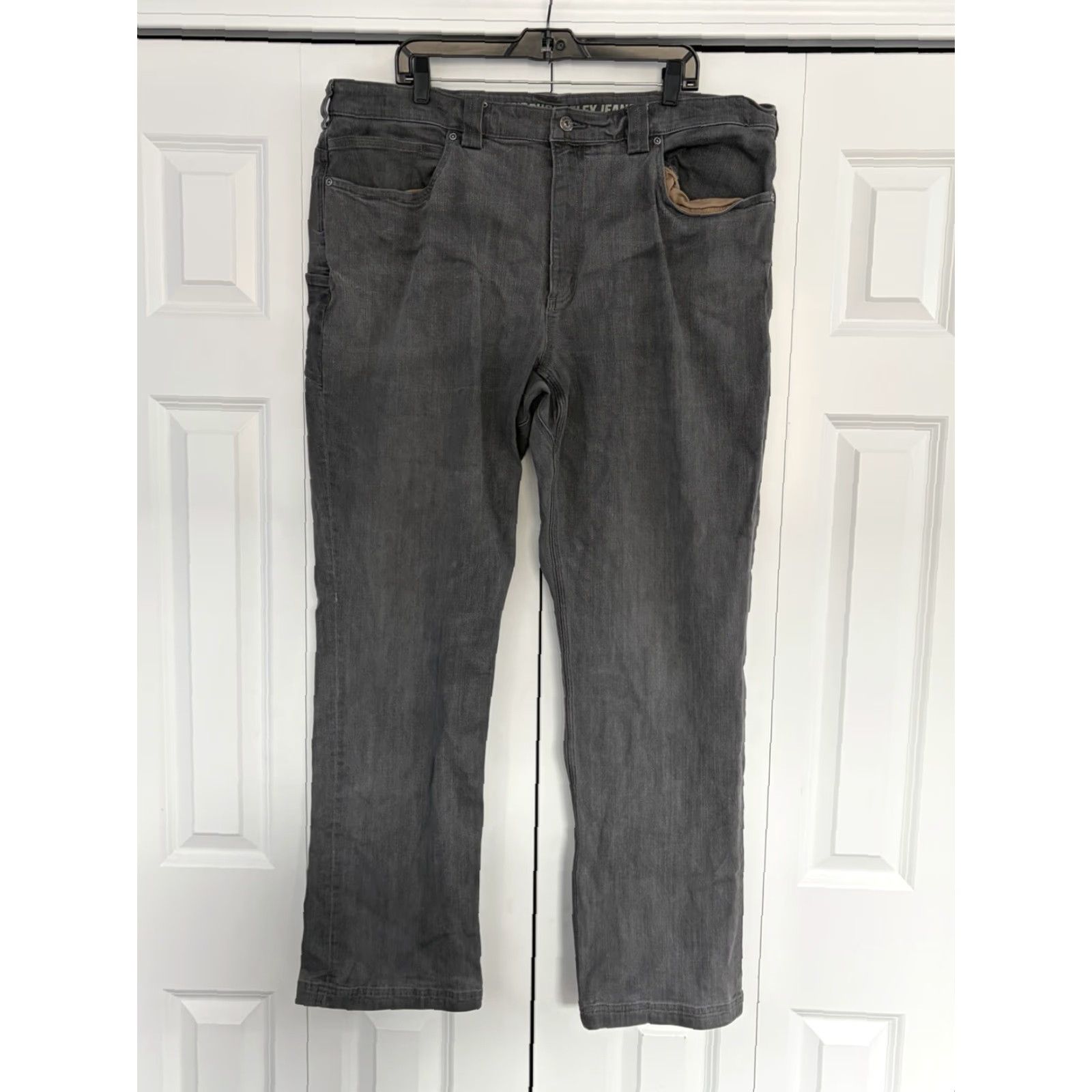 Doublet Duluth Ballroom Double Flex Men's Gray Denim Jeans Relaxed Fit 42x34 Workwear Straight Leg 5-Pocket Denim Pants Size US 42 / EU 58 - 2 Thumbnail