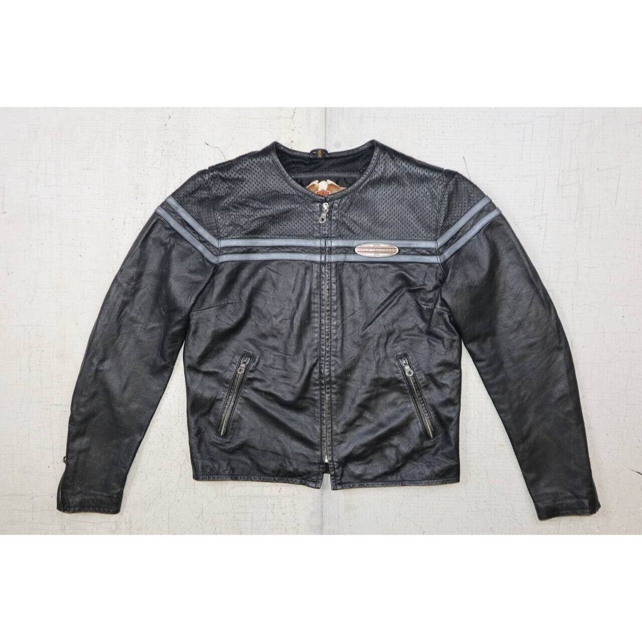 Harley Davidson Harley Davidson Black Leather Jacket Womens Size Small Size S / US 4 / IT 40 - 6 Thumbnail