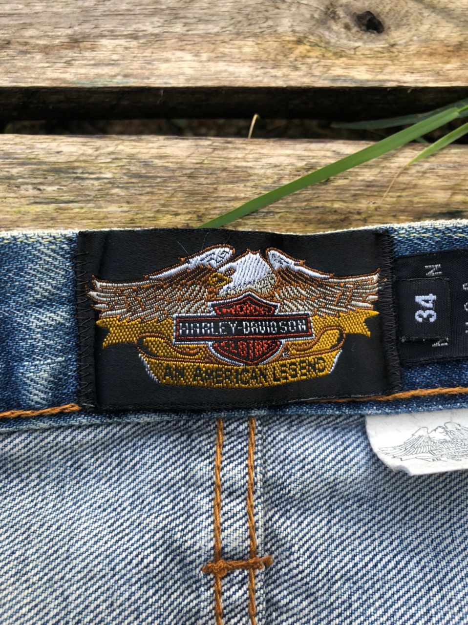 Harley Davidson × Vintage Vintage HD Harley Davidson Denim Jeans Made In Usa Size US 33 - 4 Thumbnail