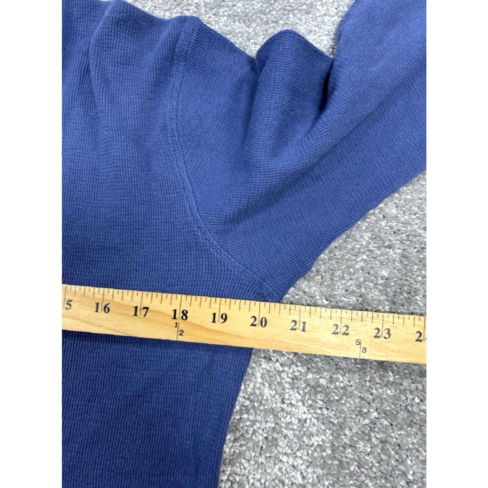 Gant Gant Rigger Shirt Mens XL Blue Cotton Knit Henley Shirt Size US XL / EU 56 / 4 - 7 Thumbnail