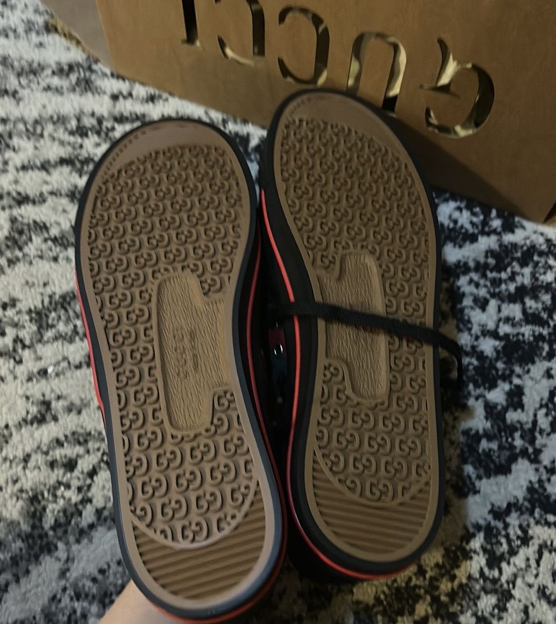 Gucci Gucci Tennis 1977 Off the Grid Low Sneaker Black size 12.5 Size US 12.5 / EU 45-46 - 4 Thumbnail