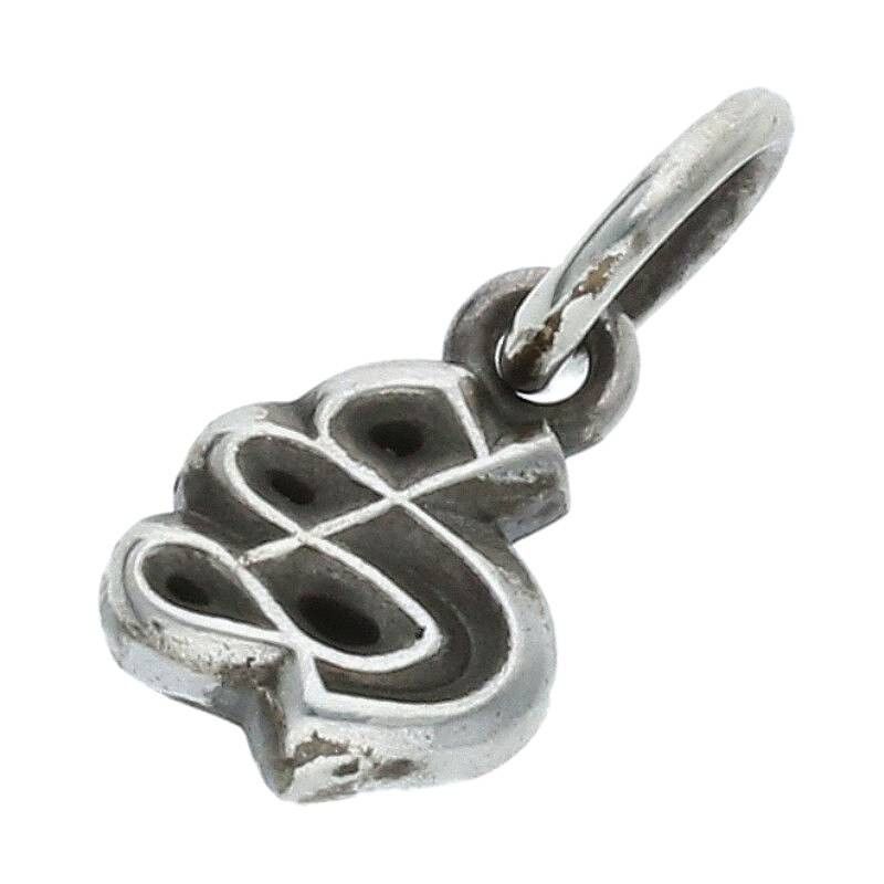 image of Chrome Hearts S Initial Charm in Silver, Men's