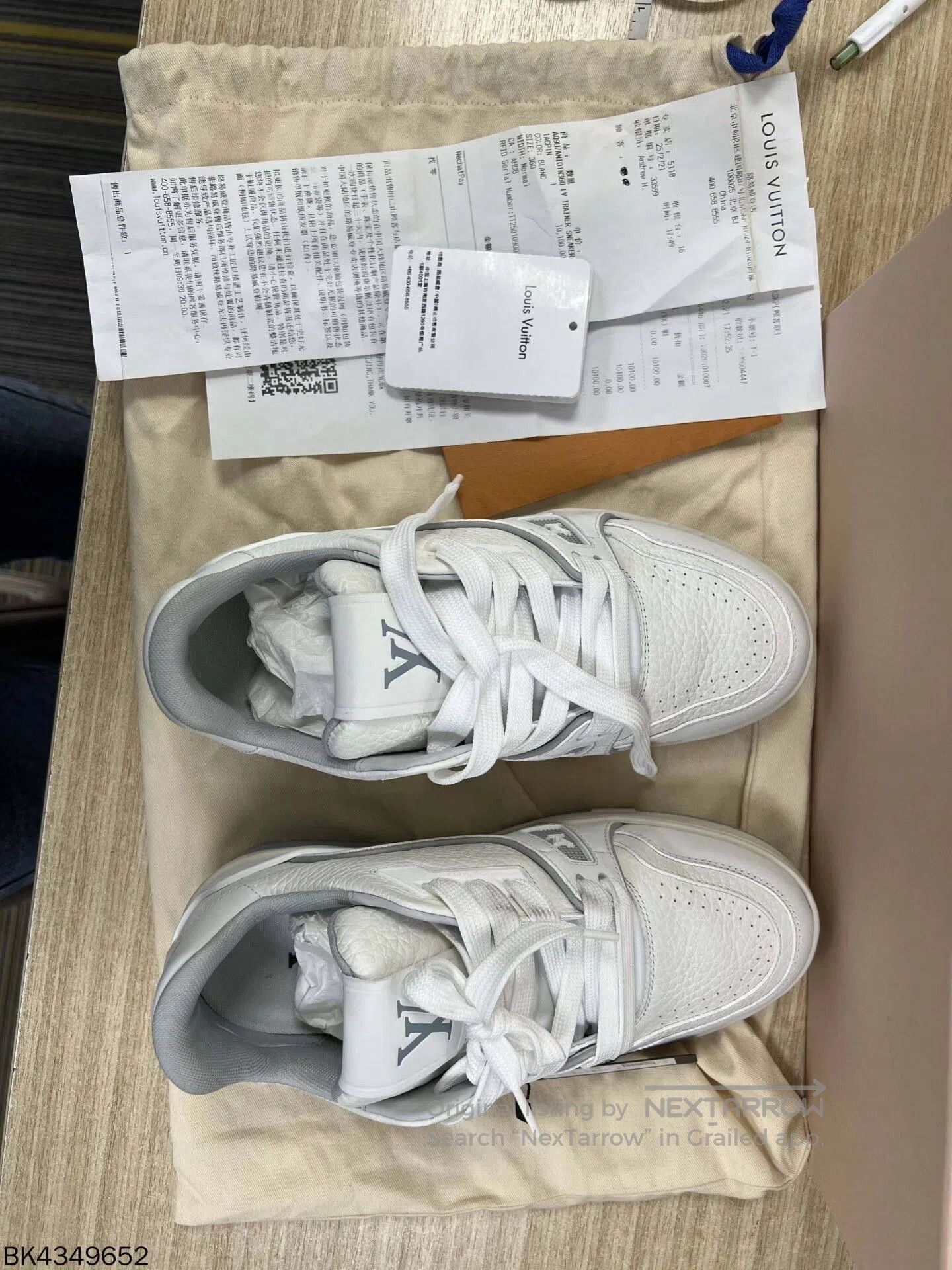Louis Vuitton louis vuitton trainer color-blocked leather sneakers. Size US 6 / EU 39 - 6 Thumbnail
