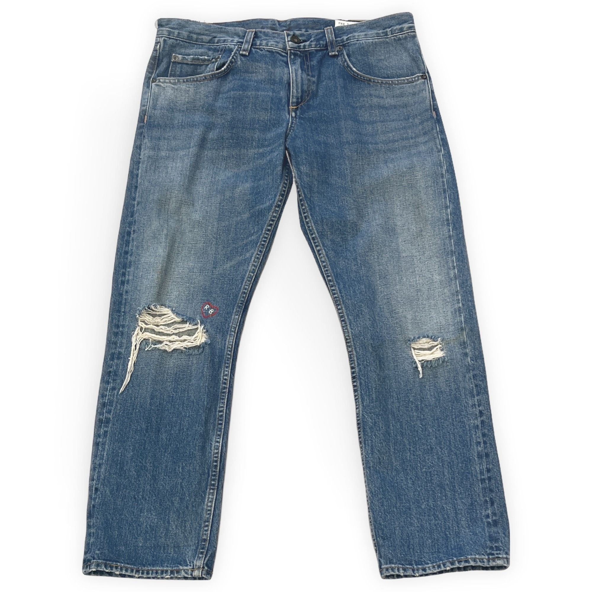 Rag & Bone 34x27 / 26 | Rag & Bone Ripped Jeans Size 26" / US 2 / IT 38 - 1 Thumbnail