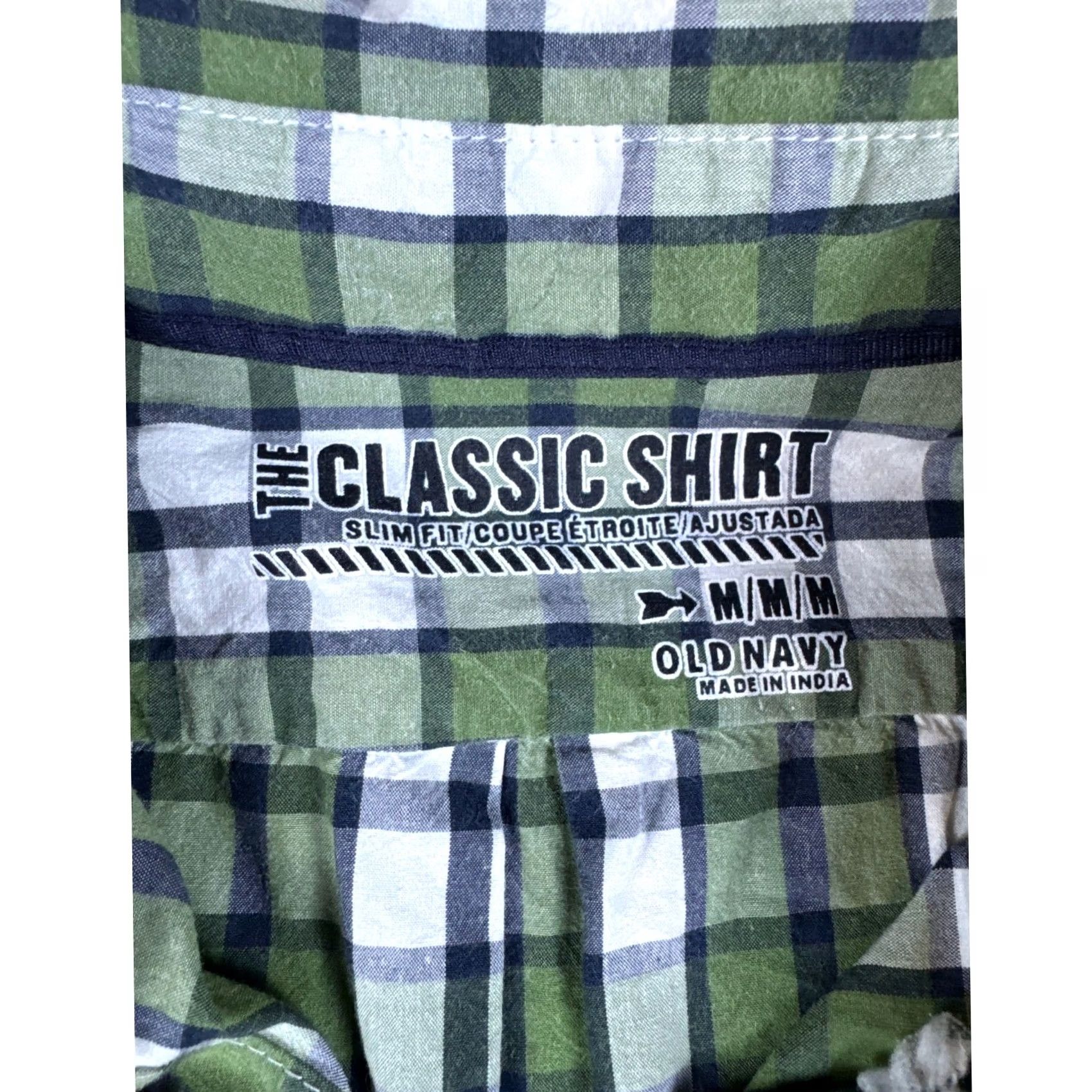 Old Navy Old Navy Mens Plaid Button Down Shirt Green White Blue Size Medium Size US M / EU 48-50 / 2 - 4 Thumbnail