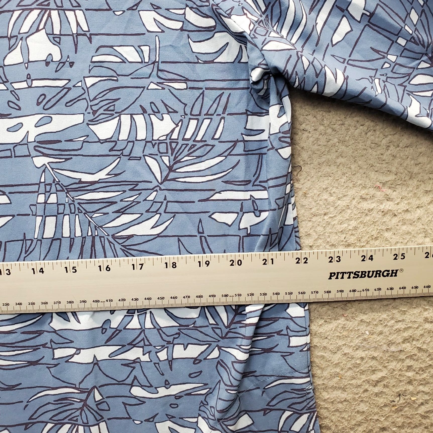 Vintage L.L. Bean Tunic Dress Womens Large Multi Tropical Leaf V Neck Side Slit Midi Dress Size L / US 10 / IT 46 - 4 Thumbnail