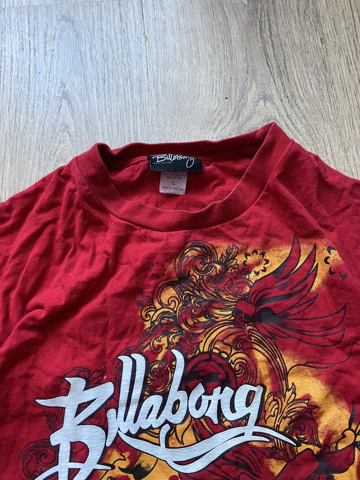 Billabong × Stussy × Vintage 🔥90’s Y2k Billabong Vintage skull Big Logo Tee T shirt Size US M / EU 48-50 / 2 - 3 Thumbnail