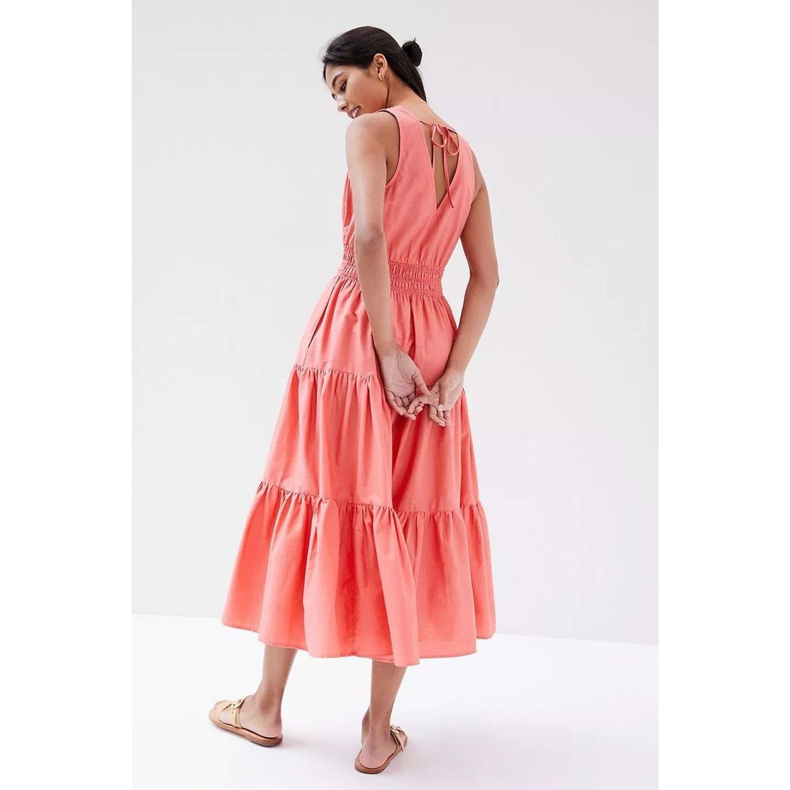 Anthropologie New Anthropologie Maeve Tiered Midi Dress $160 Size 2 Rose Size XS / US 0-2 / IT 36-38 - 3 Thumbnail