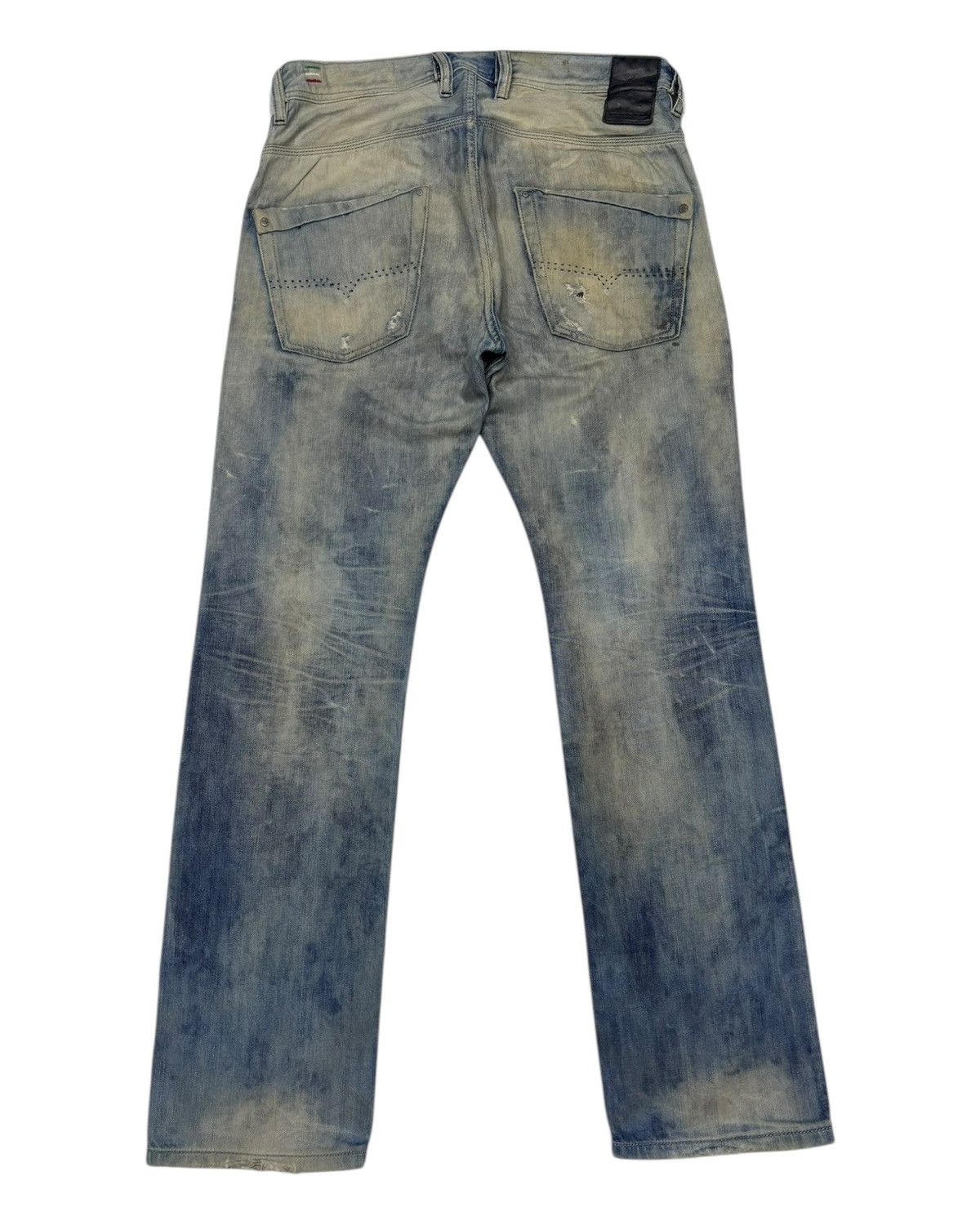 Diesel 🔥OG DIESEL ROCKSTAR BLEACH DISTRESSED DENIM JEANS Size US 32 / EU 48 - 8 Thumbnail