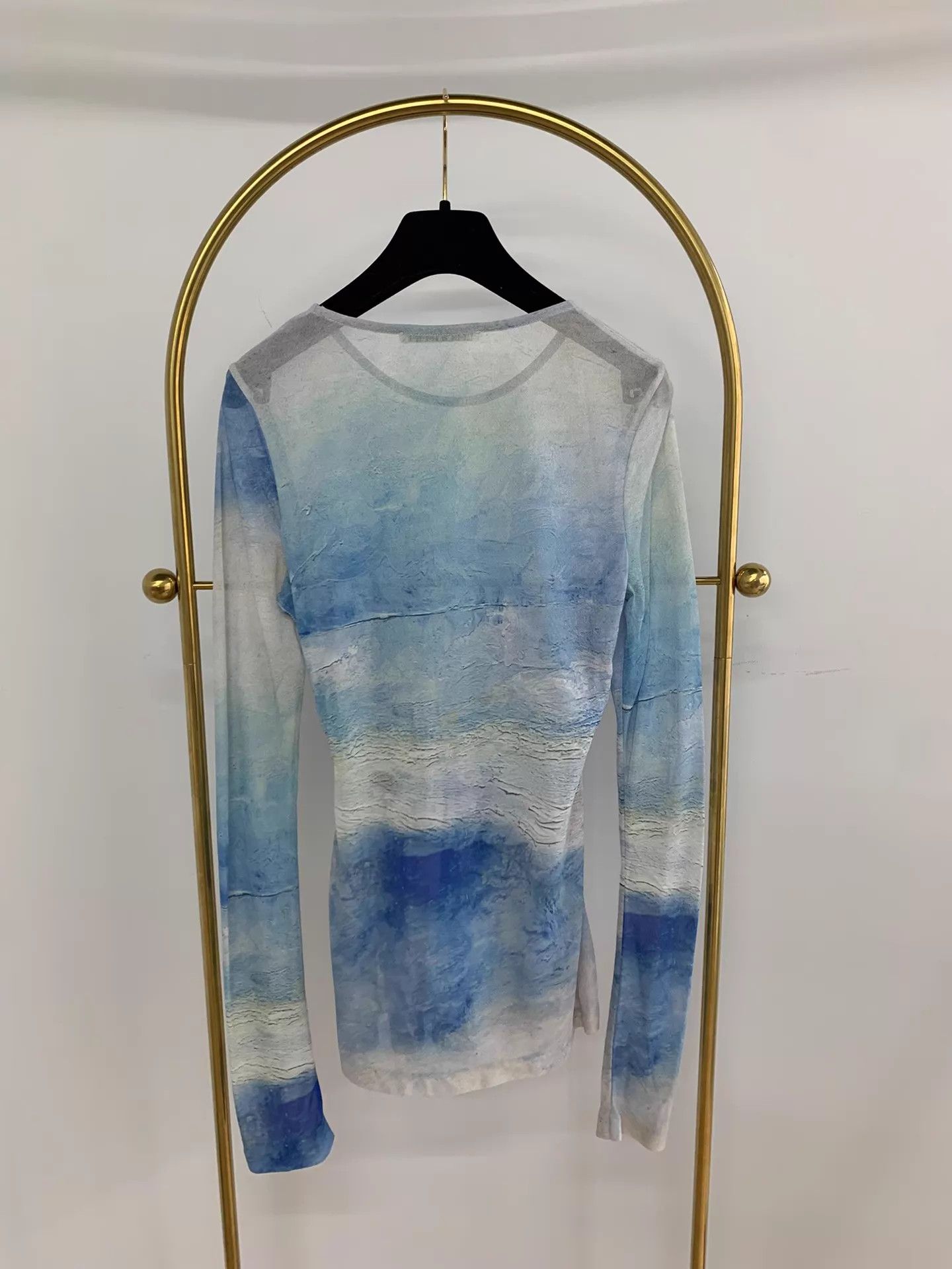 Acne Studios Acne Studios Blue Gradient Printed LS Shirt S Mint Size US S / EU 44-46 / 1 - 3 Thumbnail