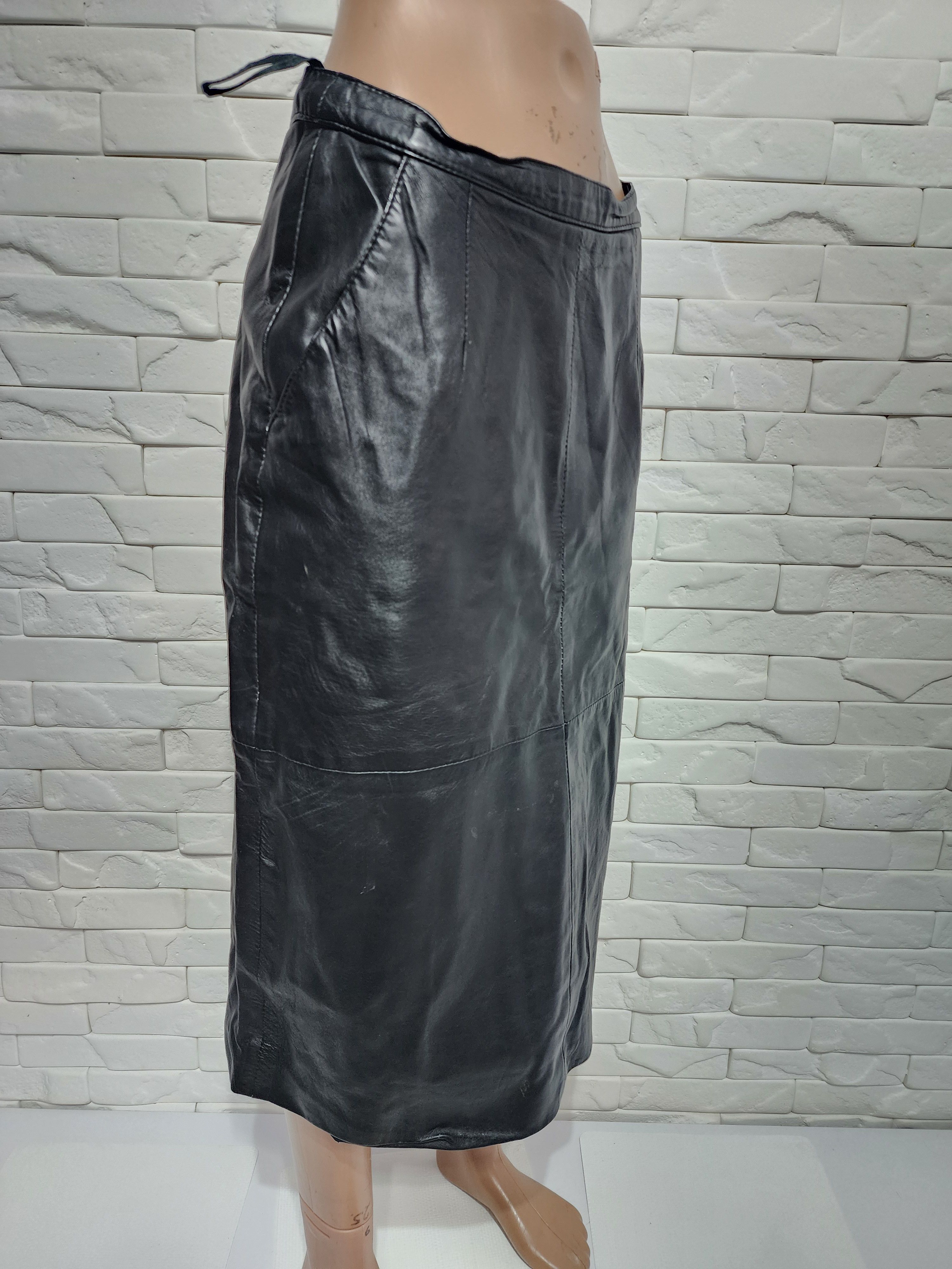 Other Black leather skirt. Size 28" / US 6 / IT 42 - 3 Thumbnail