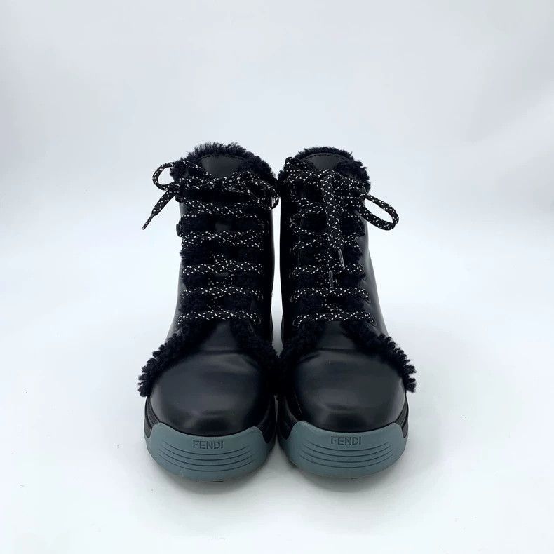 Fendi Fendi Black ThickSoled Snow Boots Size US 7.5 / EU 40-41 - 3 Thumbnail