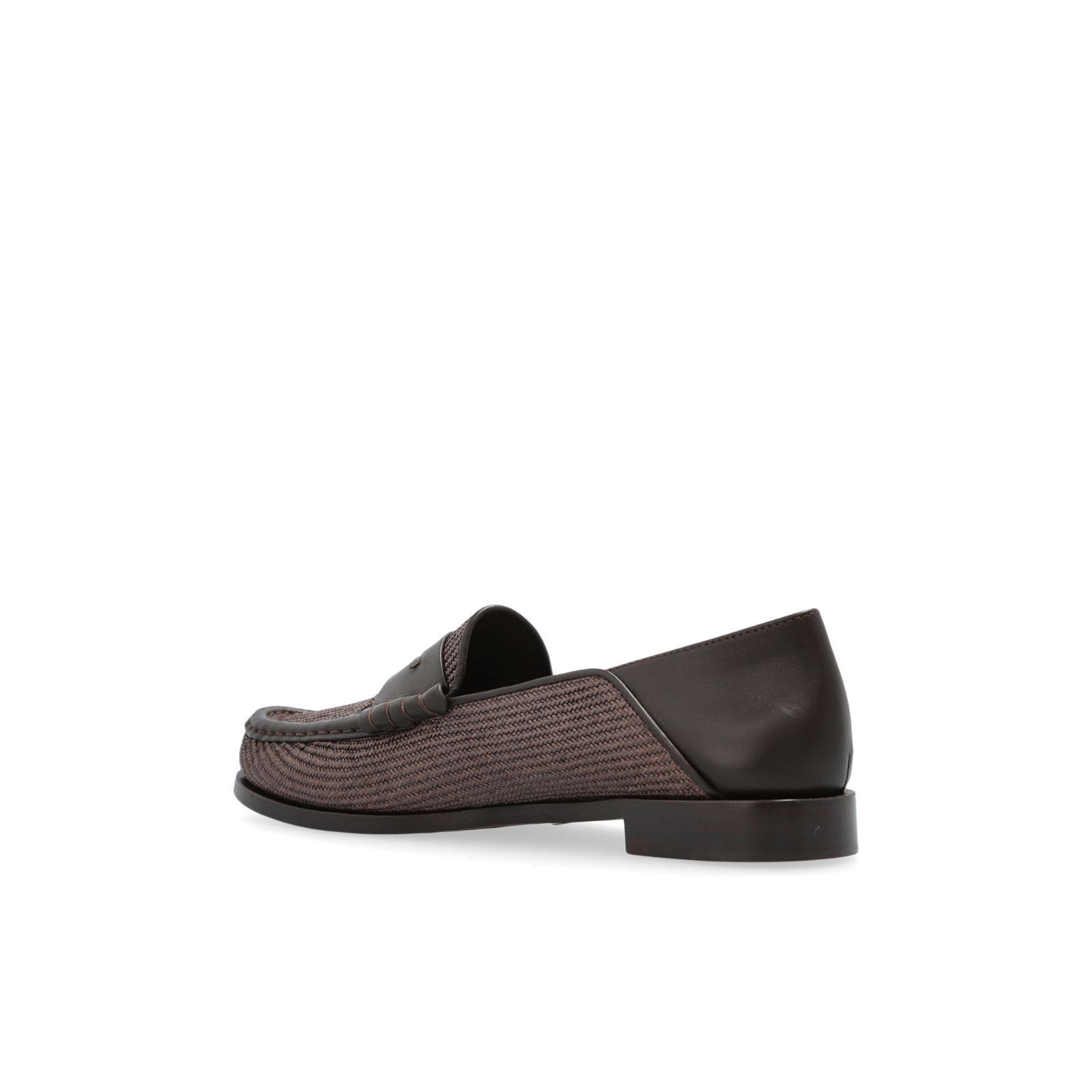 Max Mara MAX MARA Strawloafer Brown Leather Loafers New & Authentic ( Size US 9 / IT 39 - 3 Thumbnail