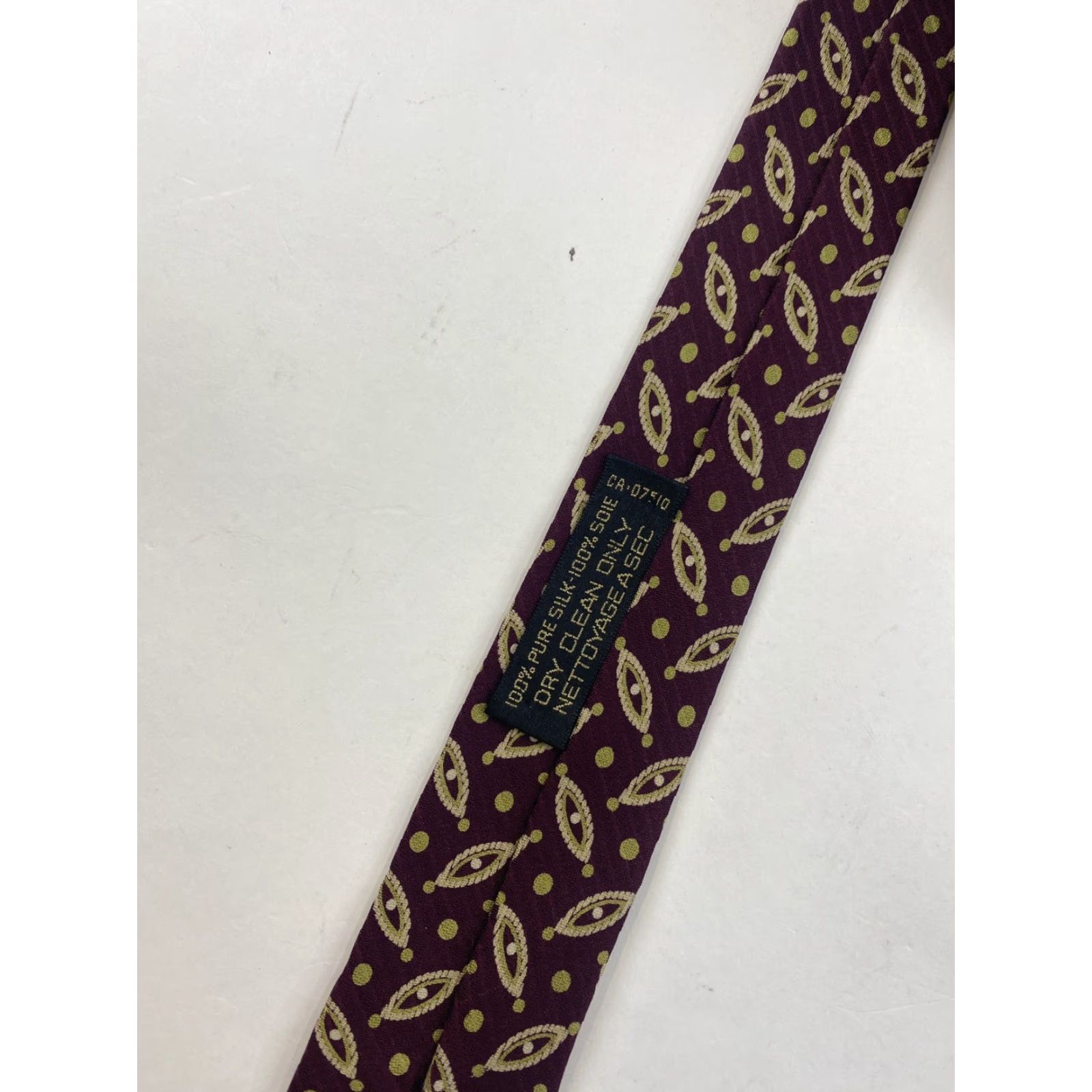 Giorgio Armani Giorgio Armani Cravatte Tie Mens Multicolor Silk Geometric Pattern Tie Mens Italy Size ONE SIZE - 4 Thumbnail