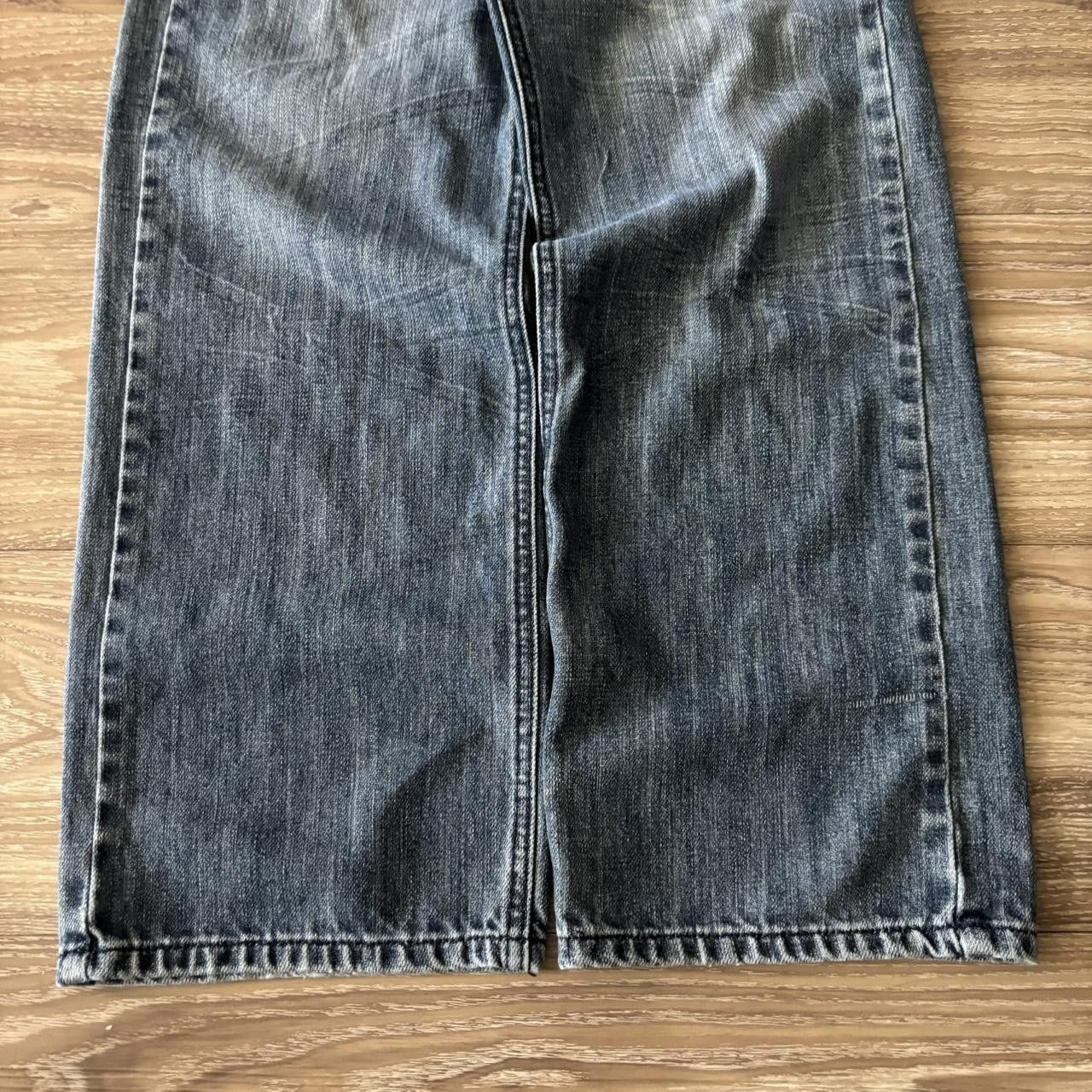 Japanese Brand Crazy Vintage Y2K/2000s Grunge Dark Wash Denim Jeans! 32x28 Size US 32 / EU 48 - 6 Thumbnail