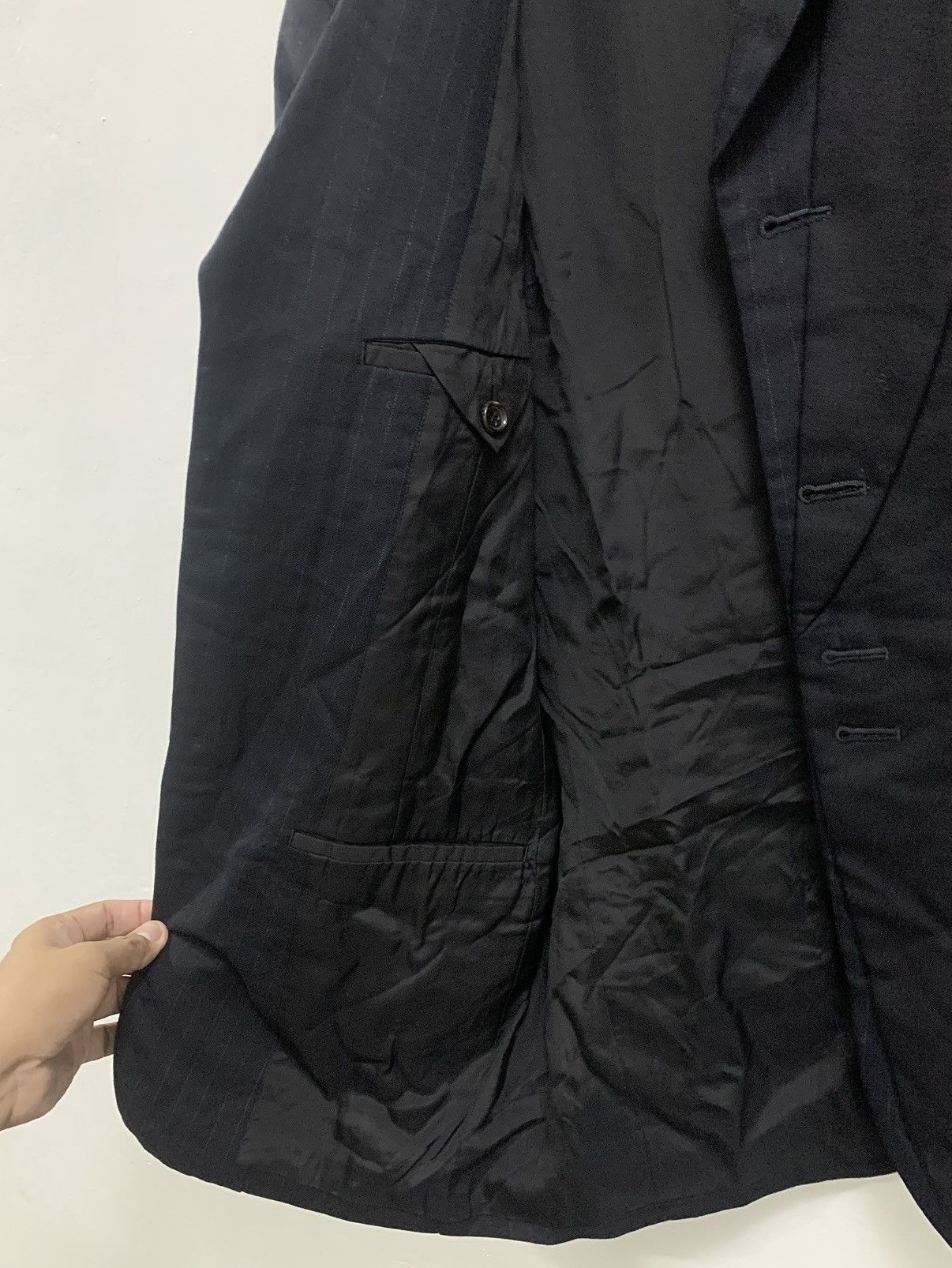 Comme des Garcons Homme Plus AD2009 DOUBLE LAYER - SWITCHING TAILORED JACKET Size 38R - 9 Thumbnail