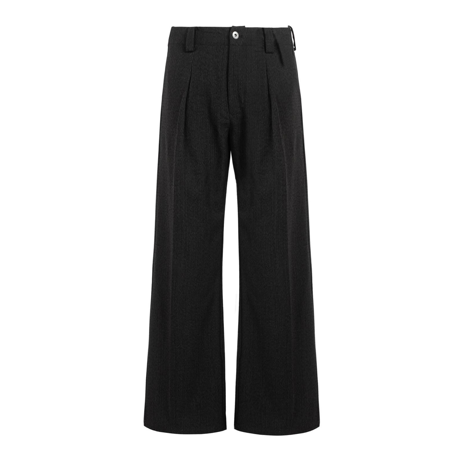Vintage Black Wide Leg Pants, Relaxed Fit Trousers Size US 30 / EU 46 - 3 Thumbnail