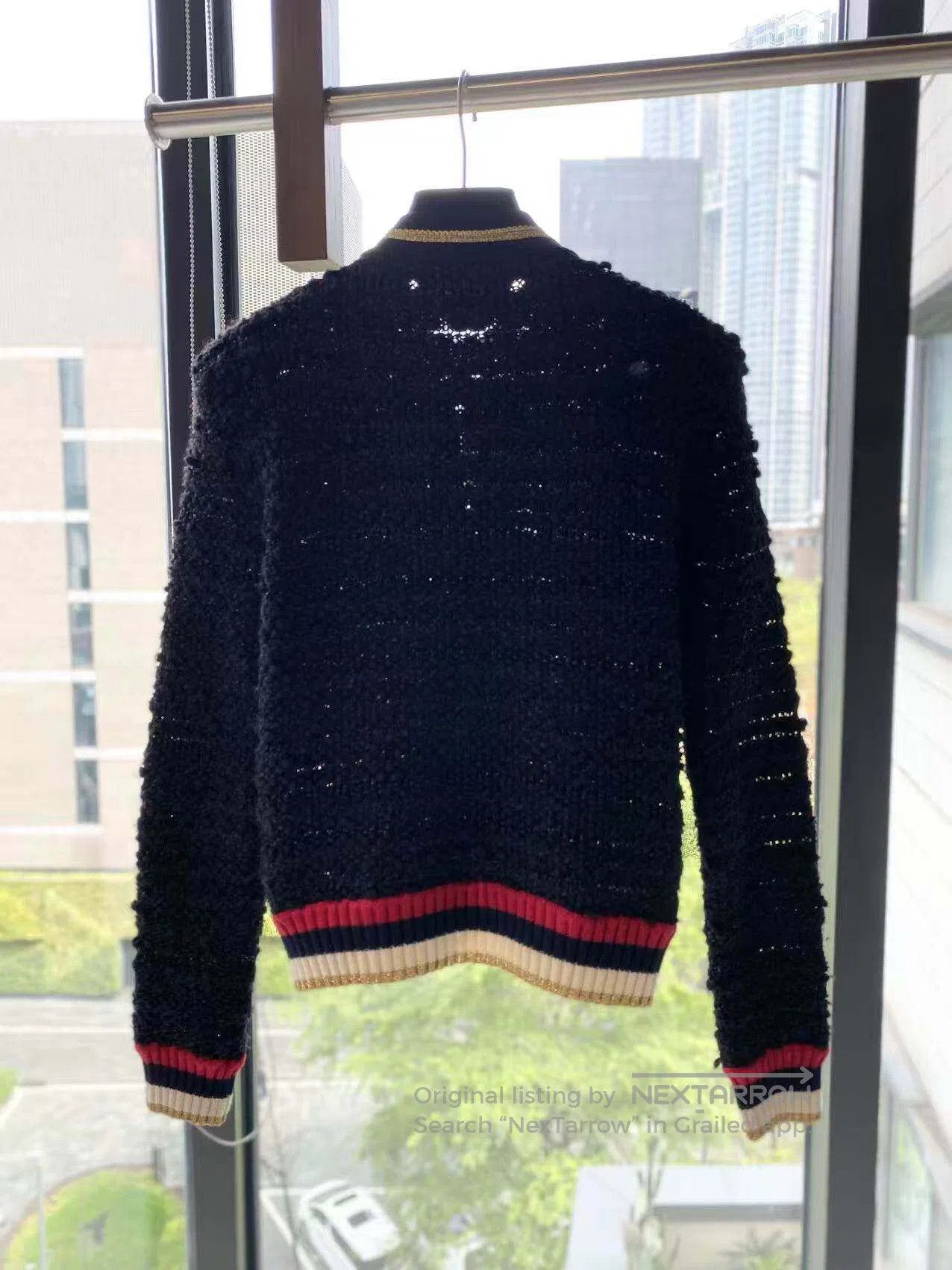 Gucci Guicci Pearl buckle color-blocked striped jacket| Size XS / US 0-2 / IT 36-38 - 3 Thumbnail