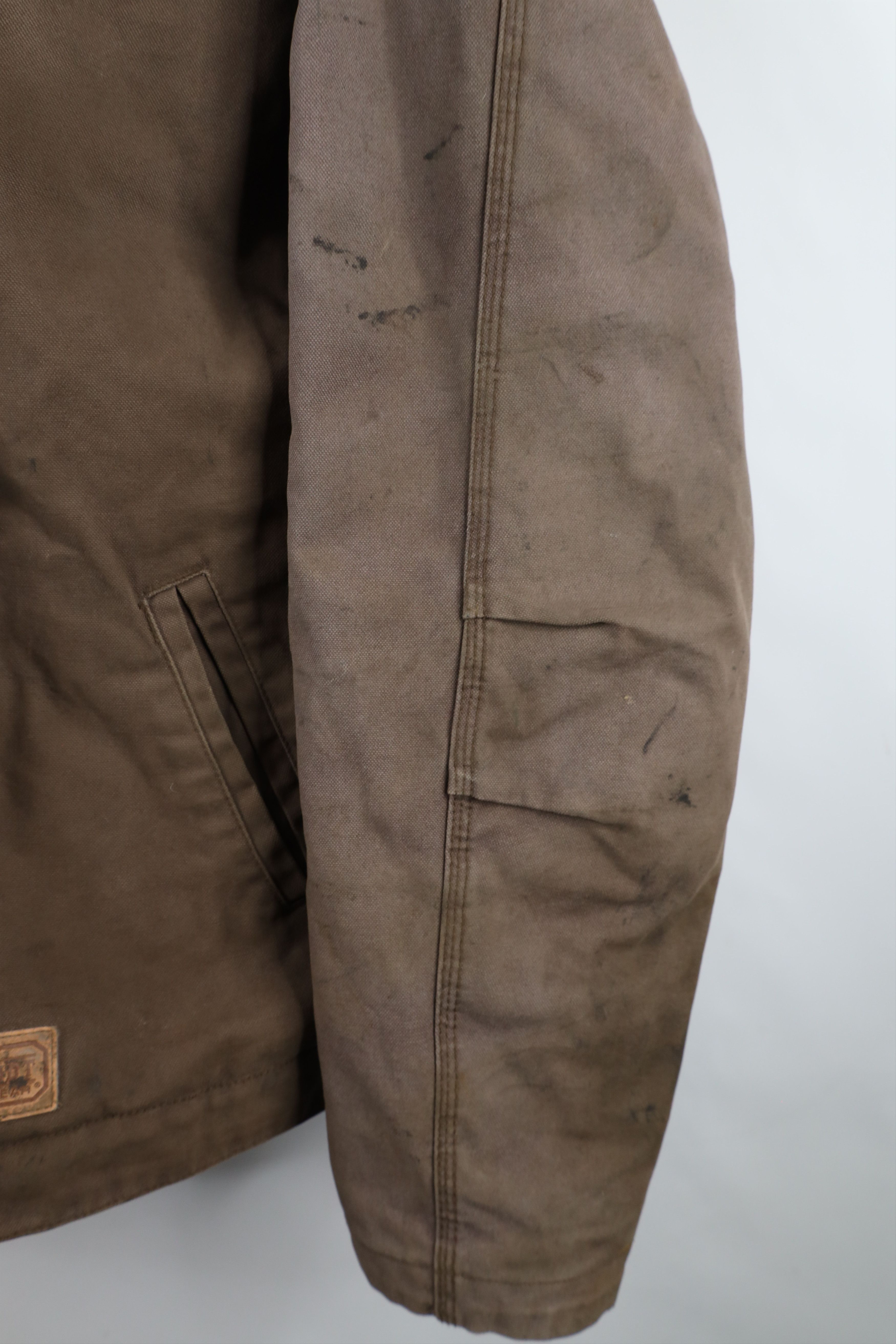 Vintage Vintage Streetwear Pile Fleece Lined Hooded Canvas Jacket Size US XL / EU 56 / 4 - 6 Thumbnail