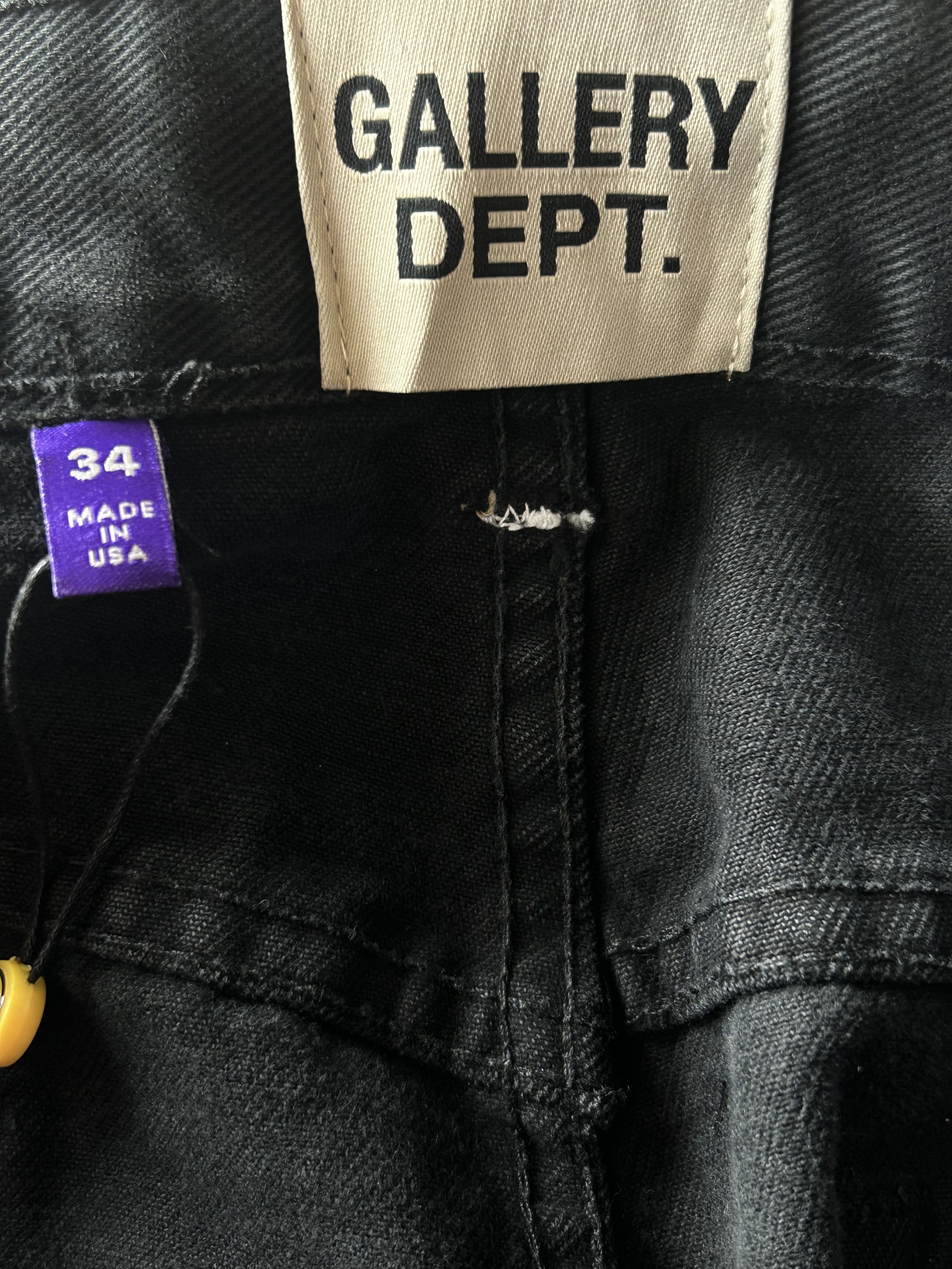 Gallery Dept. Gallery Dept Black F**k Face Distressed Jeans Size US 34 / EU 50 - 3 Thumbnail
