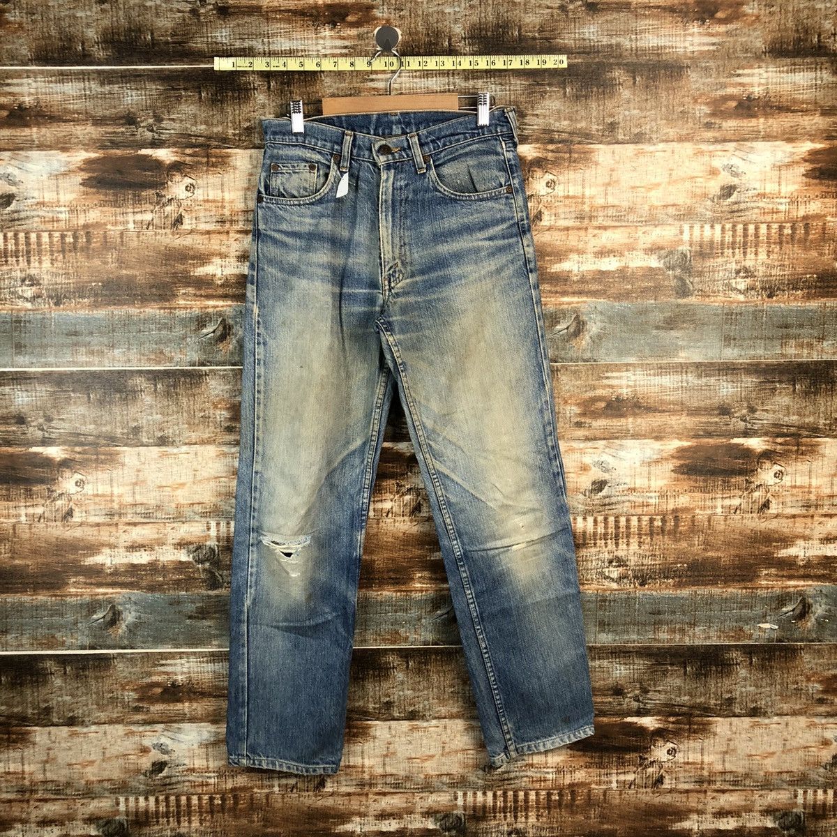 Levi's DLL Levis Blue ripped vintage Denim Pants #C240 Size US 27 - 1 Thumbnail