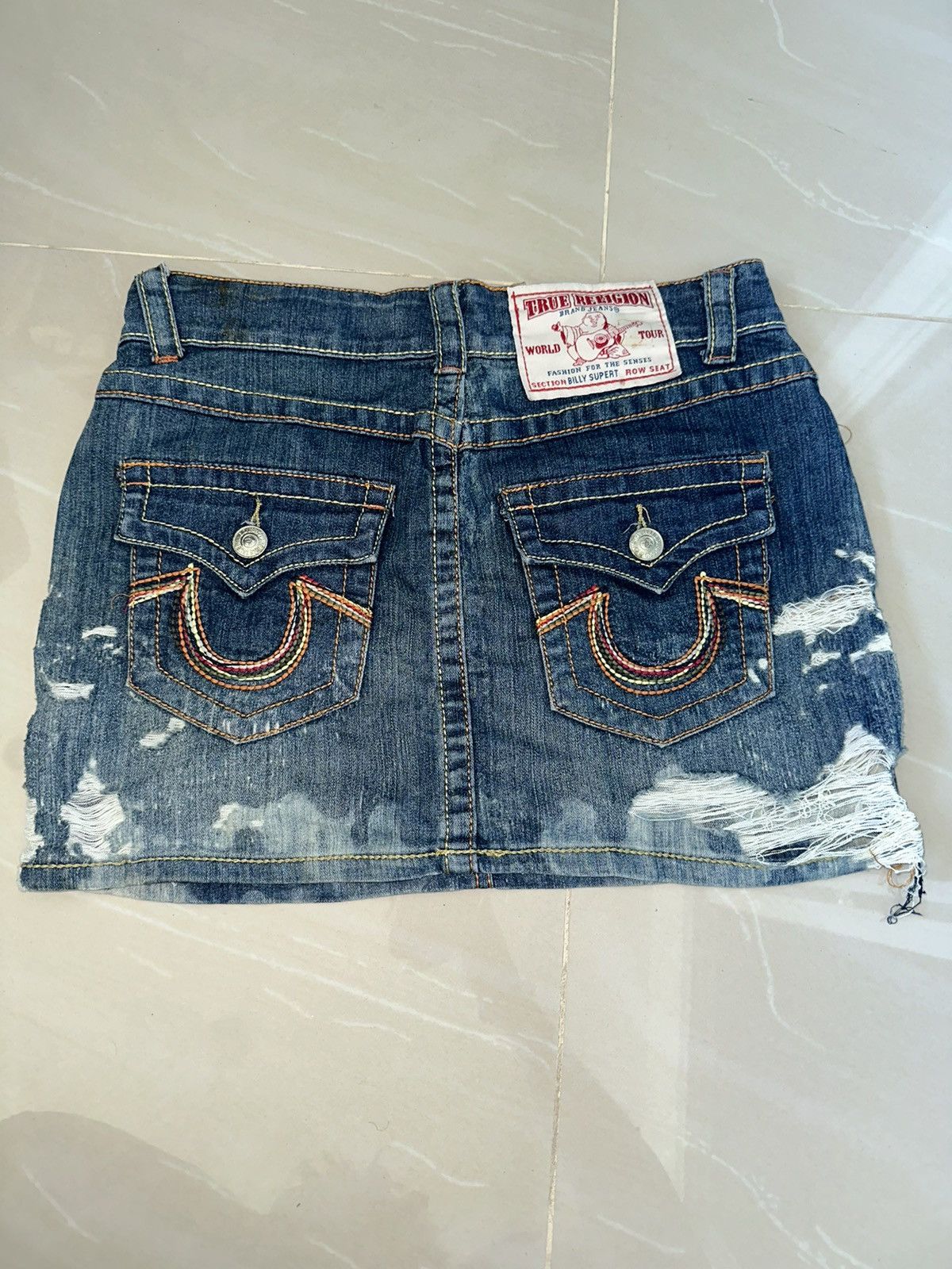 True Religion × Vintage True Religion mini skirt Size 28" / US 6 / IT 42 - 1 Thumbnail