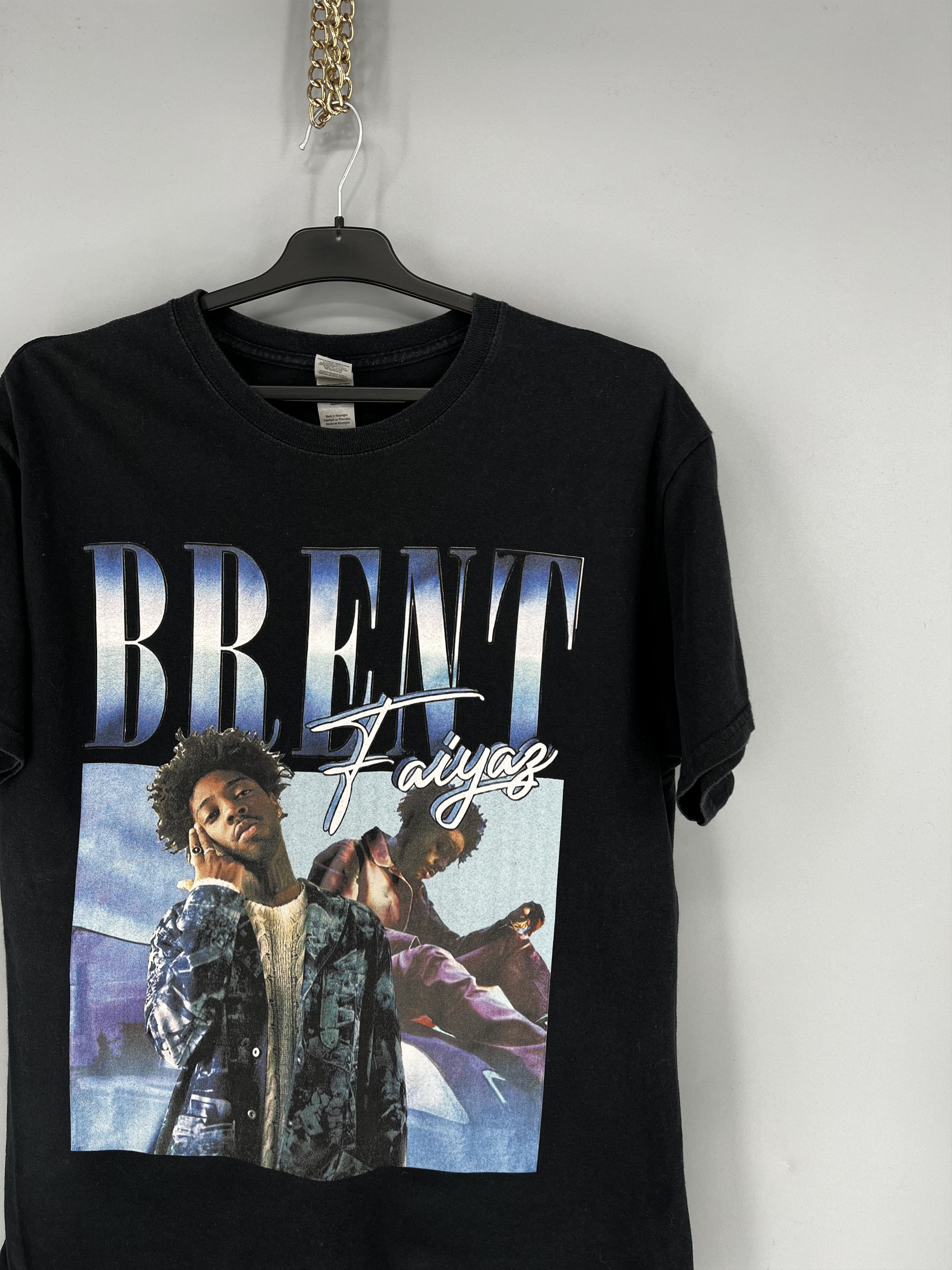 Band Tees Y2K American Singer Brent Graphic T-shirt Retro Hip Hop Size US L / EU 52-54 / 3 - 5 Thumbnail