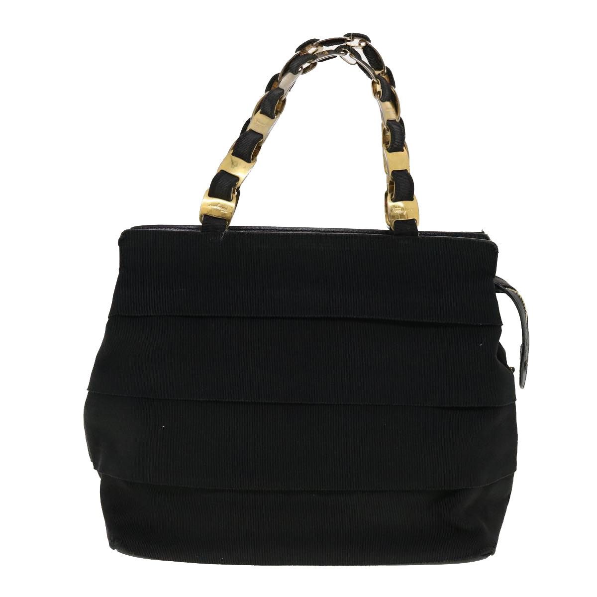 Salvatore Ferragamo Salvatore Ferragamo Hand Bag Nylon Black Au-21-5251 Size ONE SIZE - 13 Thumbnail