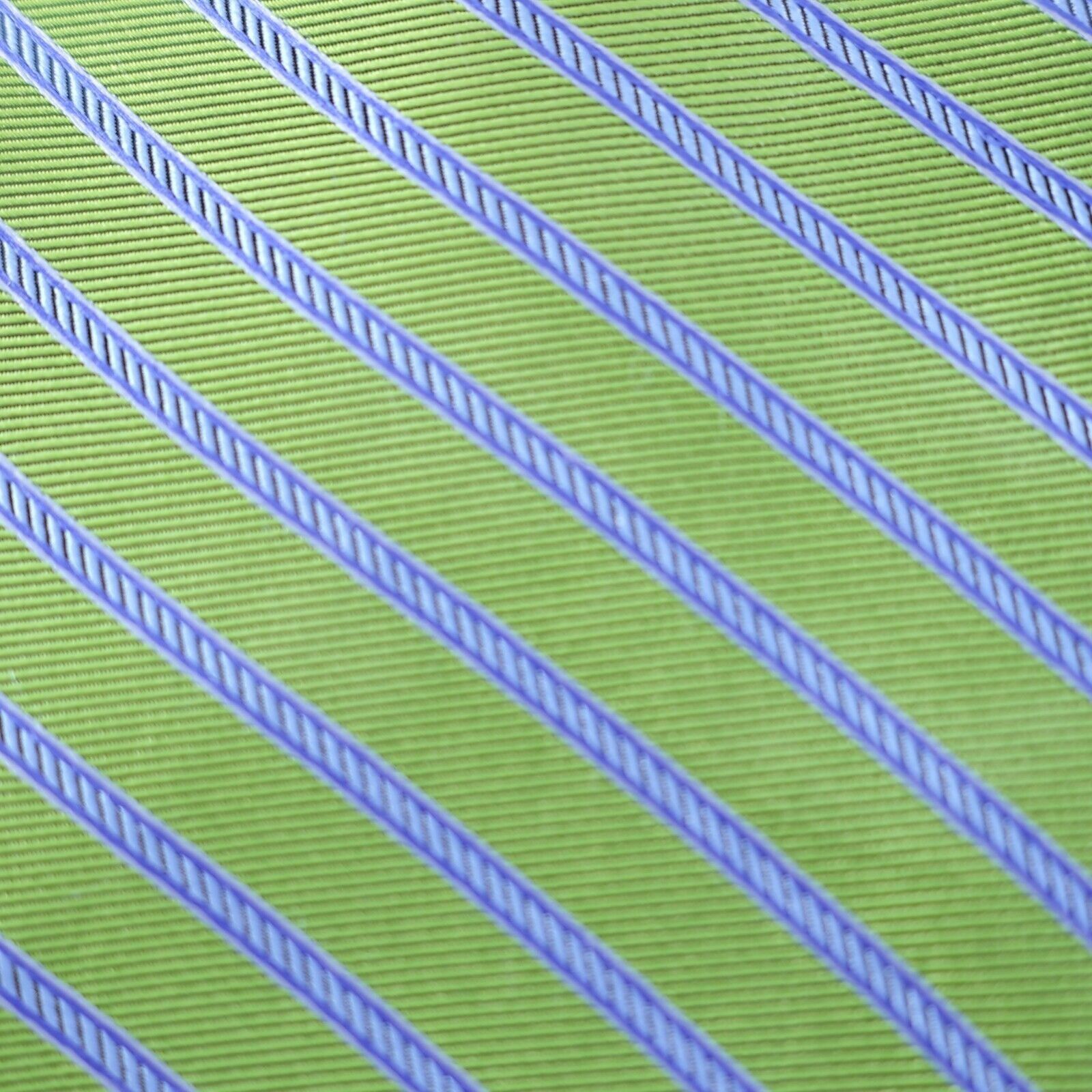 Brooks Brothers Brooks Brothers 346 Stain Resistant Green Blue Striped Woven Size ONE SIZE - 2 Thumbnail