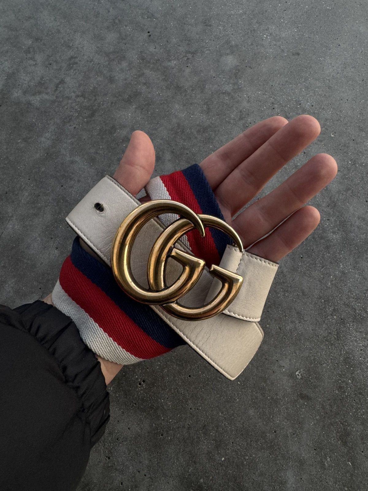 Designer × Gucci *RARE* GG gucci strap belt with GG buckle Size 32 - 5 Thumbnail
