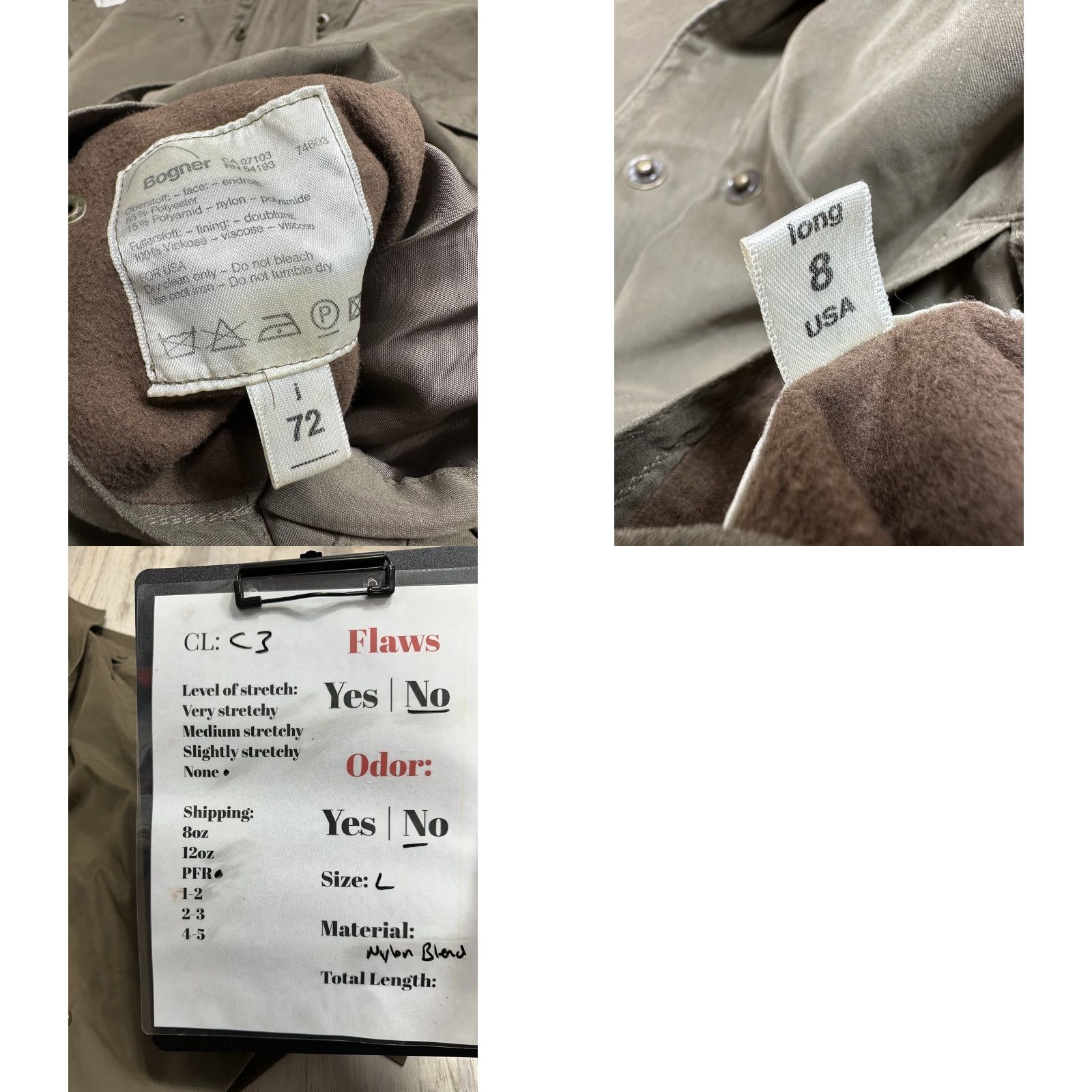 Bogner VINTAGE Bogner Jacket Coat Brown Long 3/4 Sleeve Mens Large Sz 8 Overcoat Regular Long Sleeve Button Missing Liner Size US L / EU 52-54 / 3 - 8 Thumbnail