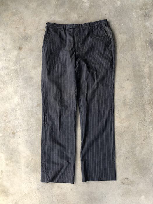 Vintage Vintage Burberry Black Label Striped Design Casual Pant | Grailed