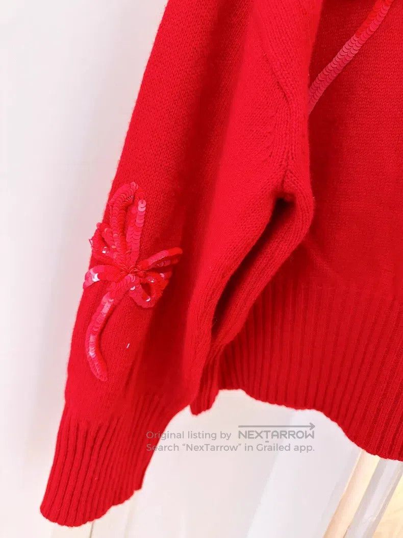 Valentino Valentino Bow sequin cashmere sweater Size XS / US 0-2 / IT 36-38 - 4 Thumbnail