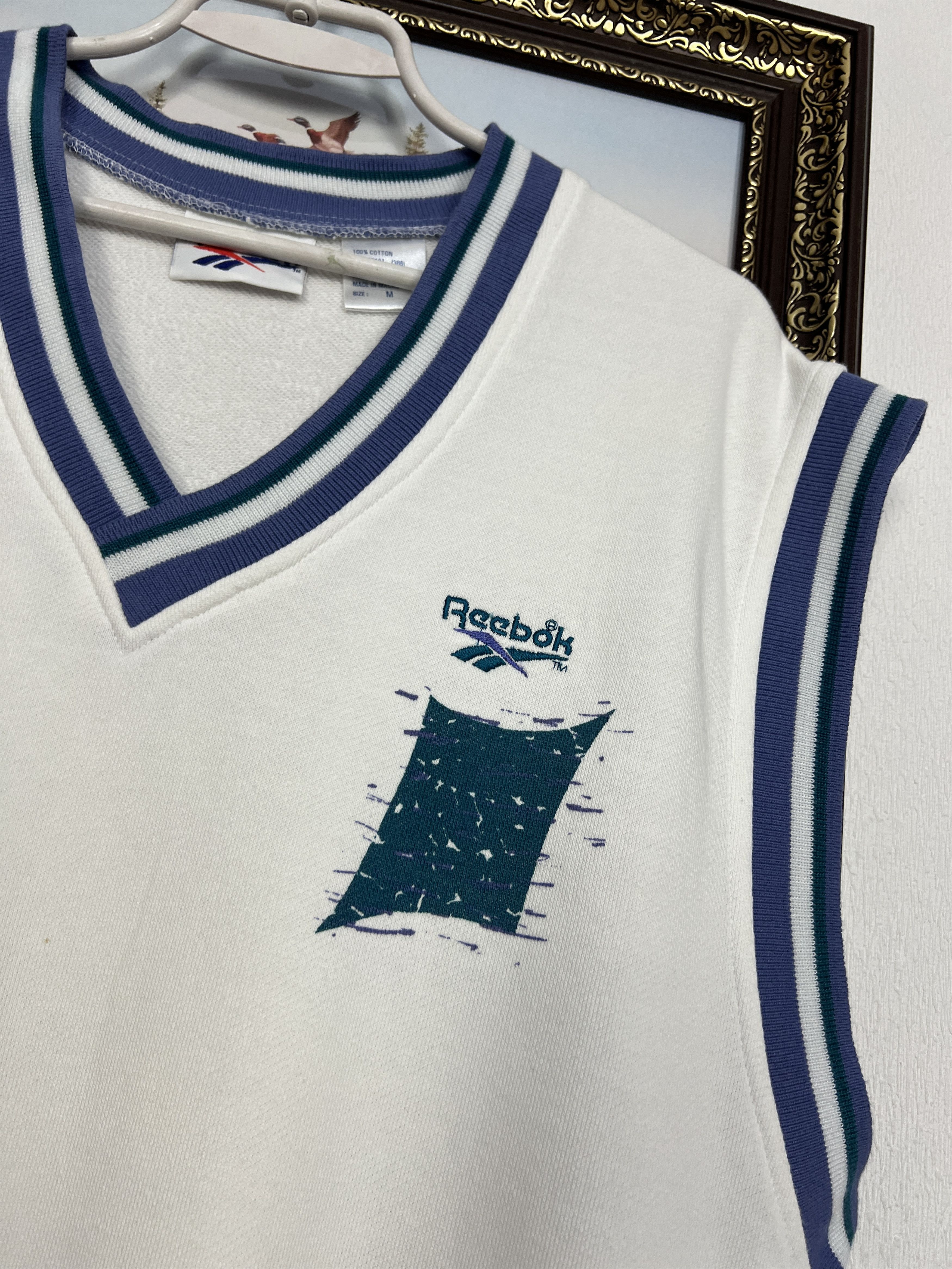 Reebok Vintage 90's Reebok Tennis Vest Jacket Edberg Lendl Agassi Size US M / EU 48-50 / 2 - 4 Thumbnail
