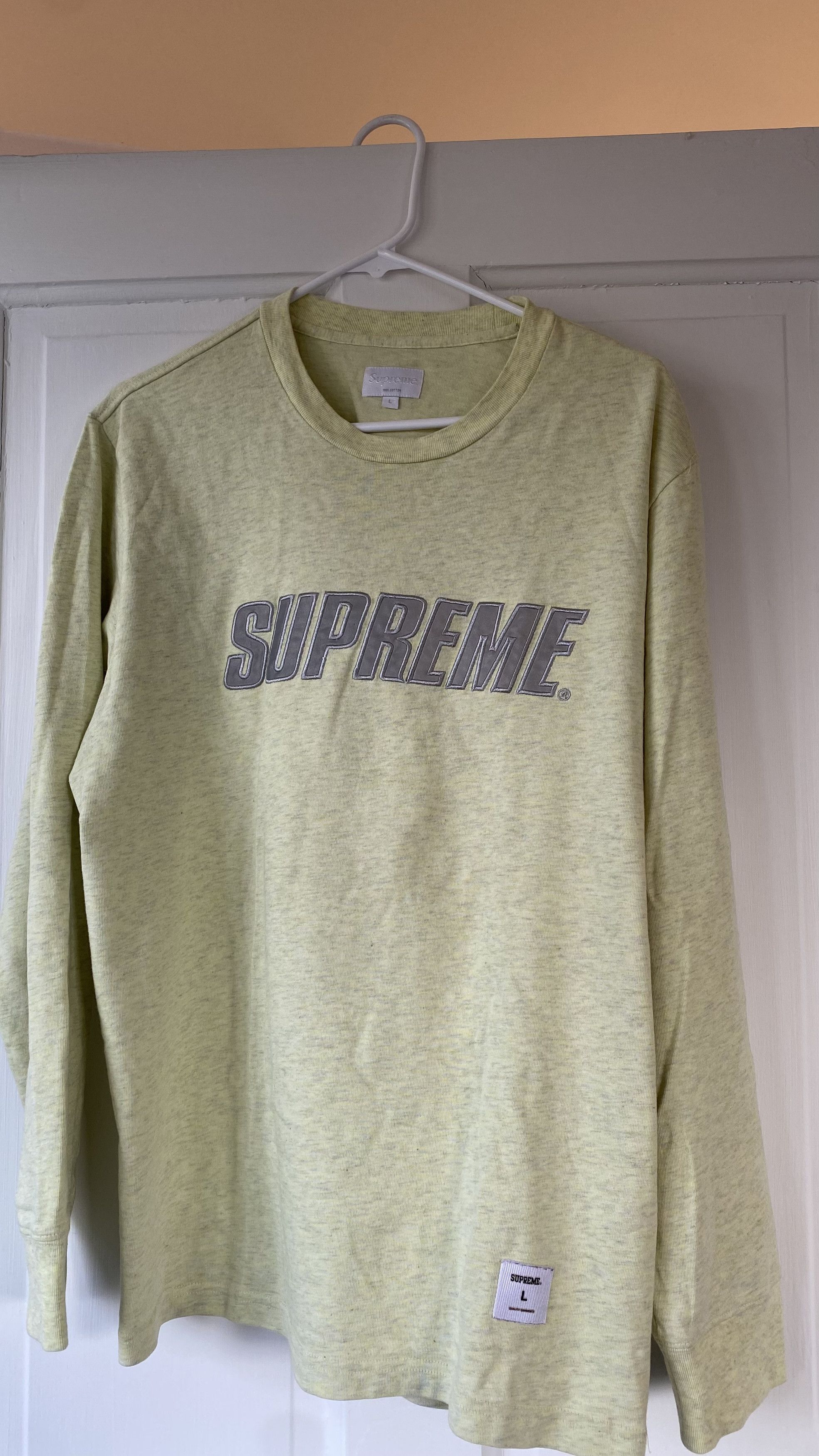 Supreme Supreme Long Sleeve Reflective Top FW17 Yellow L Large Size US L / EU 52-54 / 3 - 3 Thumbnail