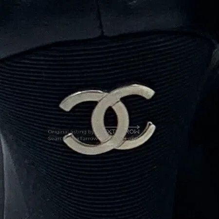 Chanel Chanel Black Leather Pearl Button Chunky Heel High Heels| Size US 5.5 / IT 35.5 - 6 Thumbnail