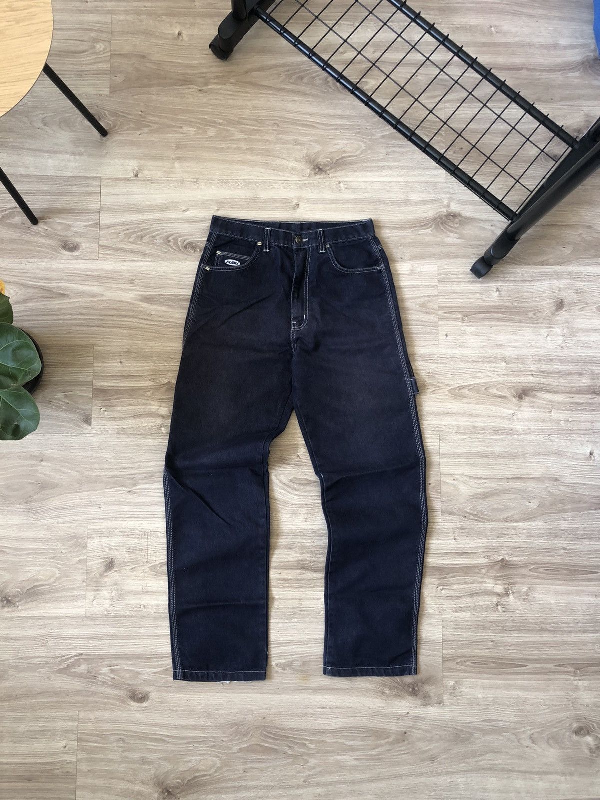 Fubu Vintage FuBu Y2K Jnco Style Baggy Hip Hop Denim Jeans Size US 29 - 3 Thumbnail