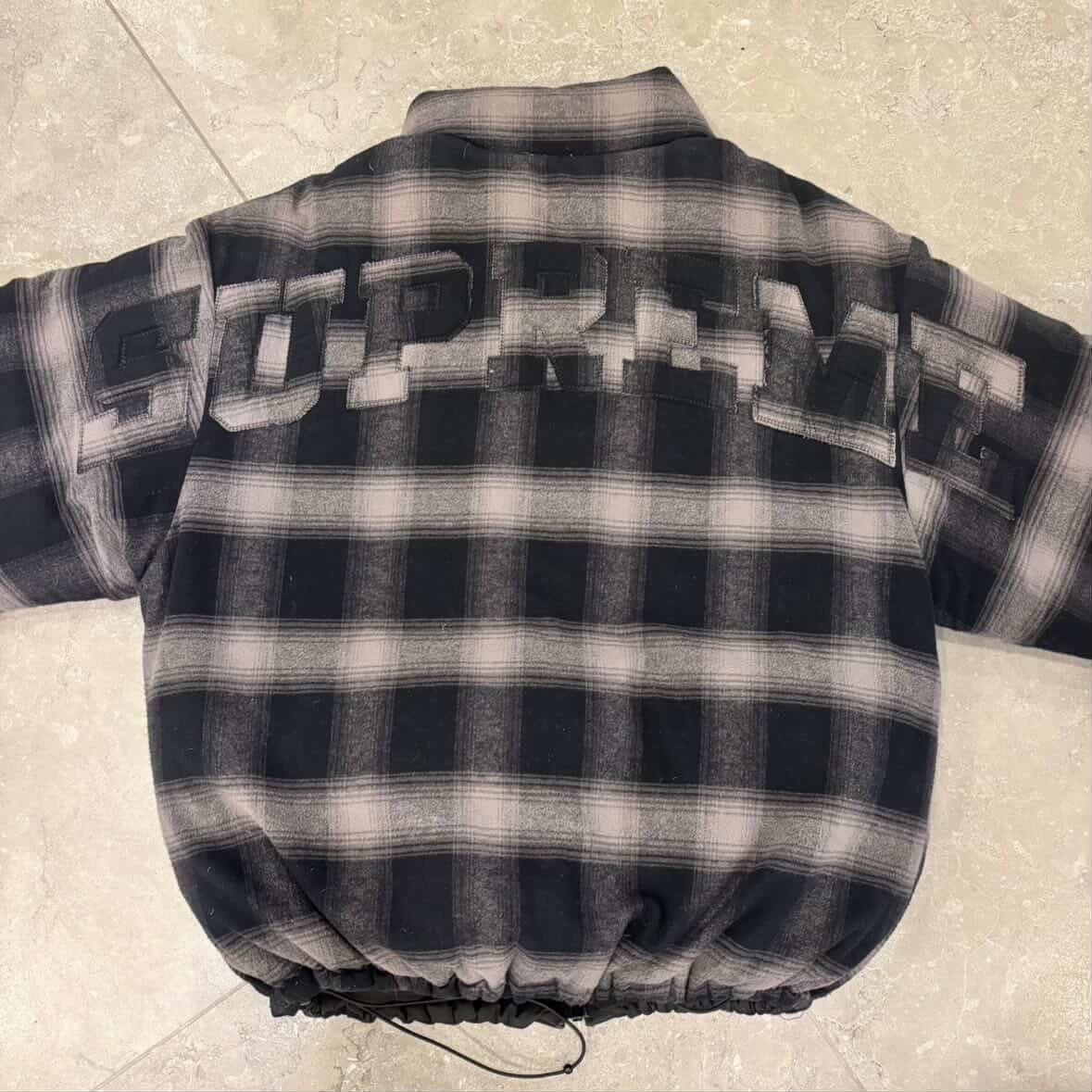 Supreme Supreme Flannel Reversible Puffer Jacket FW22 Size US L / EU 52-54 / 3 - 3 Thumbnail