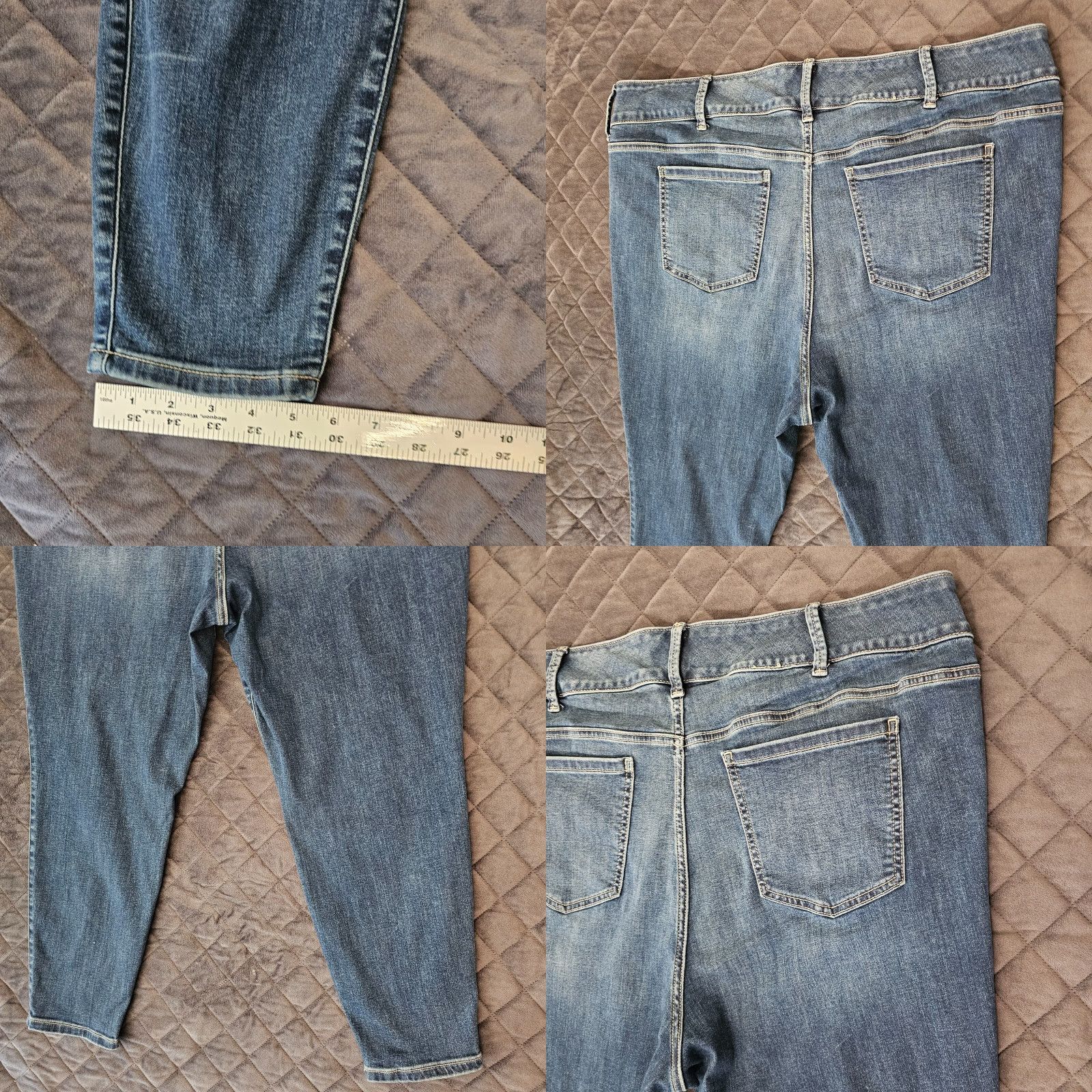 Torrid Torrid Jeans Womens Plus Size 24S Blue Jeans Skinny High Rise 5-Pocket Denim Cotton Blend Spandex Viscose Medium Wash Casual City 90s Womens Size 42" / US 20 - 8 Thumbnail