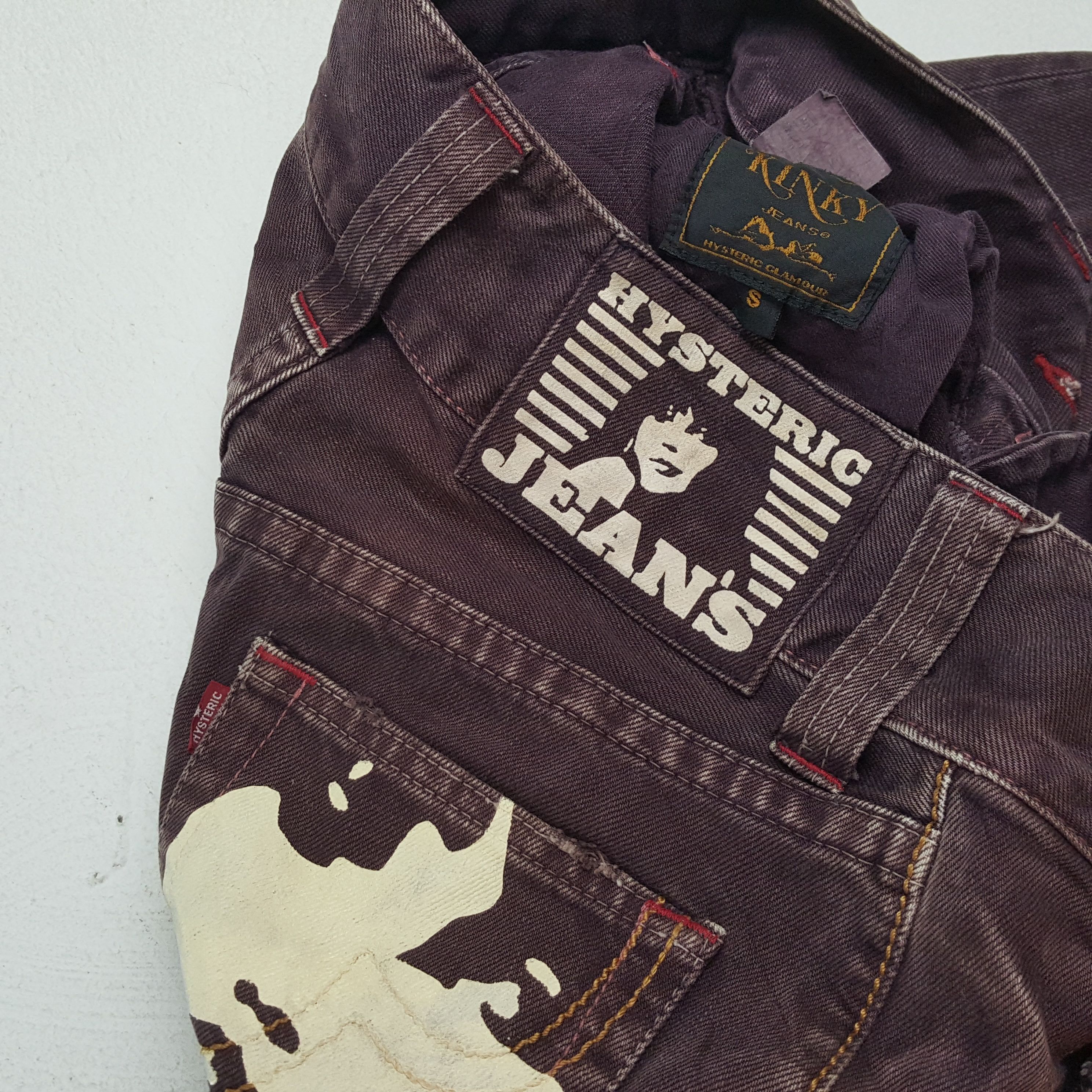 Hysteric Glamour × Japanese Brand × Vintage HYSTERIC GLAMOUR Japanese Brand Streetwear Custom Art Jeans Size 29" - 14 Thumbnail