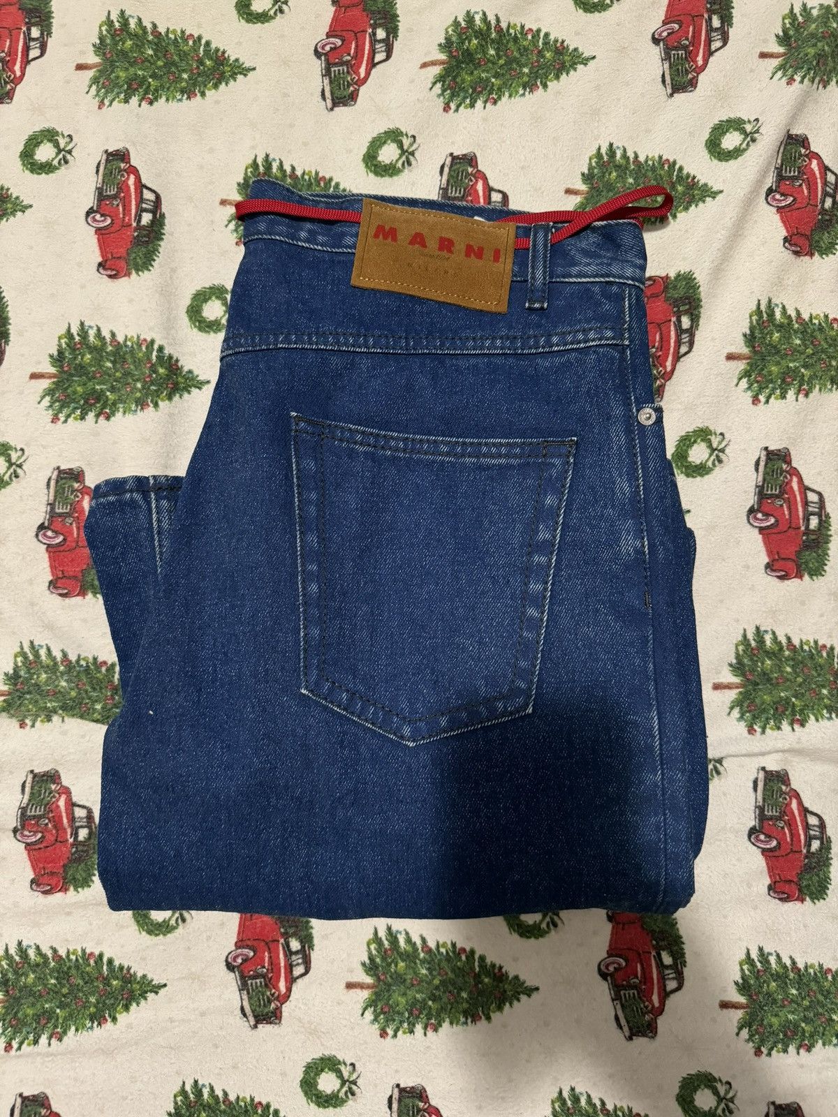 Marni Marni Logo Patch Wide Leg Jeans Size US 32 / EU 48 - 6 Thumbnail