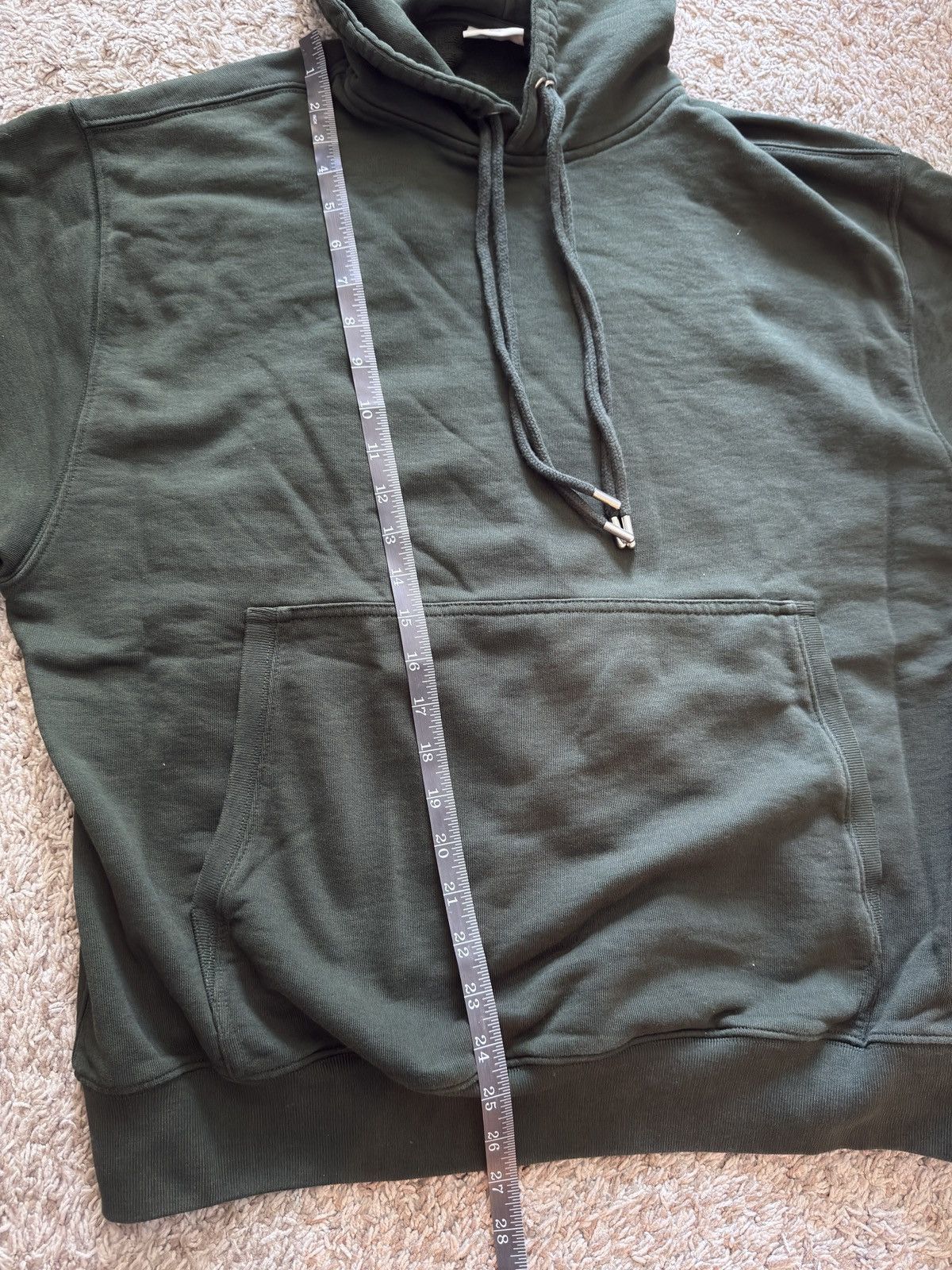 Dries Van Noten Dries Van Noten Green Cotton Relaxed Jersey Hoodie Size US S / EU 44-46 / 1 - 10 Thumbnail