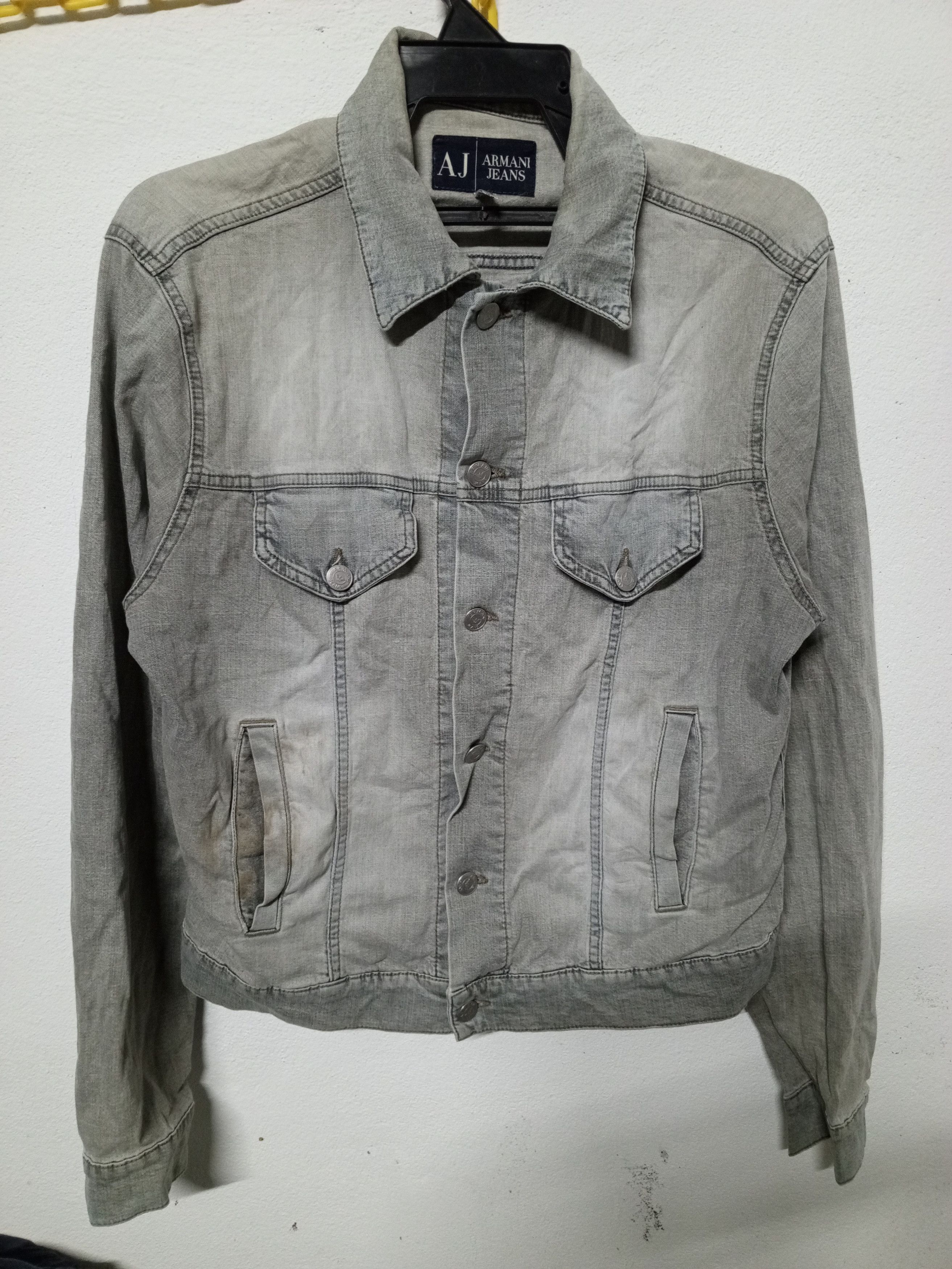 Armani ARMANI JEANS DENIM JACKET Size US L / EU 52-54 / 3 - 1 Thumbnail