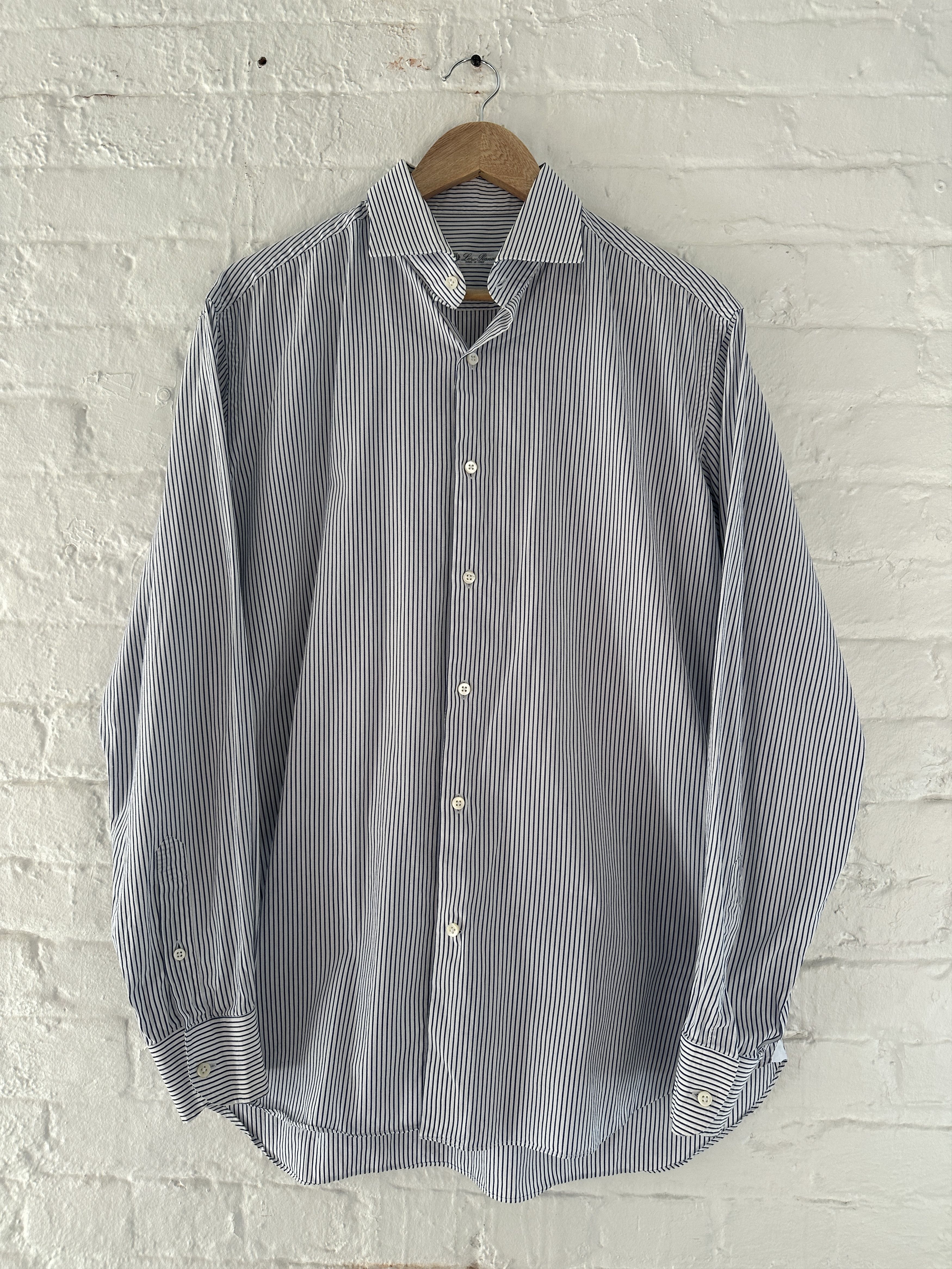 Loro Piana Loro Piana Striped Button Up Shirt Size US L / EU 52-54 / 3 - 1 Thumbnail