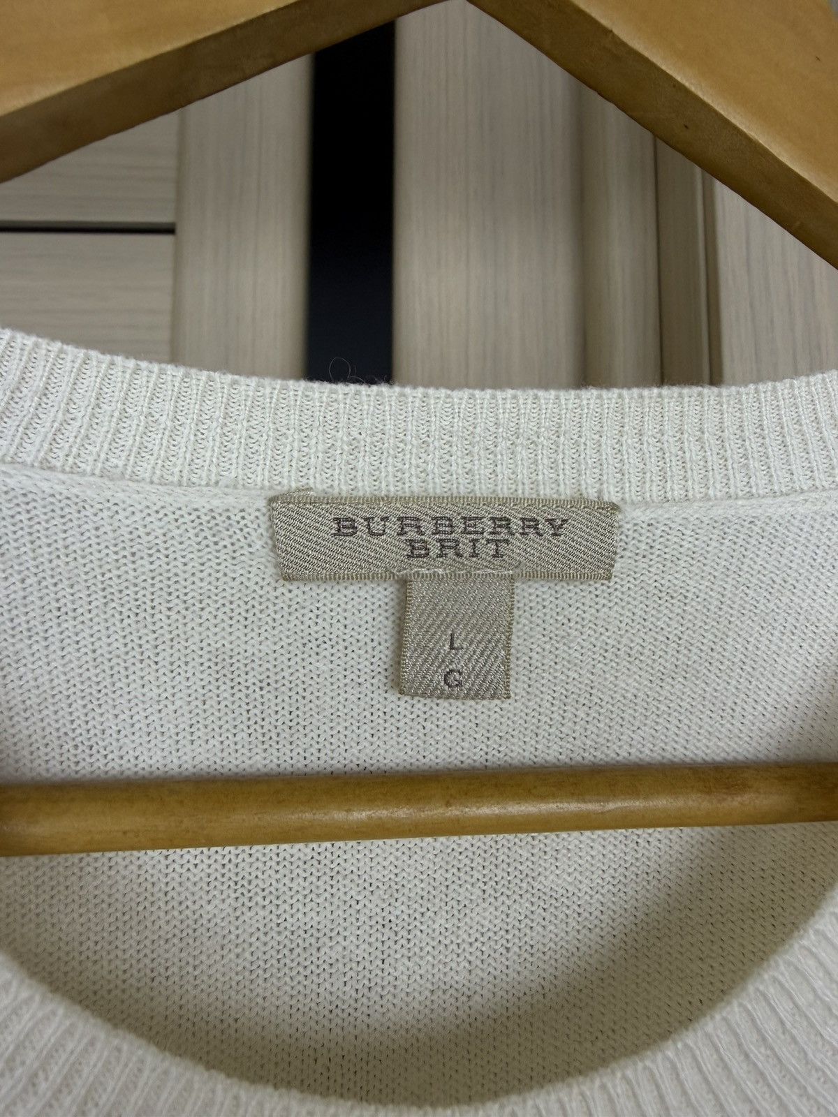 Burberry Vintage Burberry brit cotton cashmere sweater size L Size L / US 10 / IT 46 - 9 Thumbnail