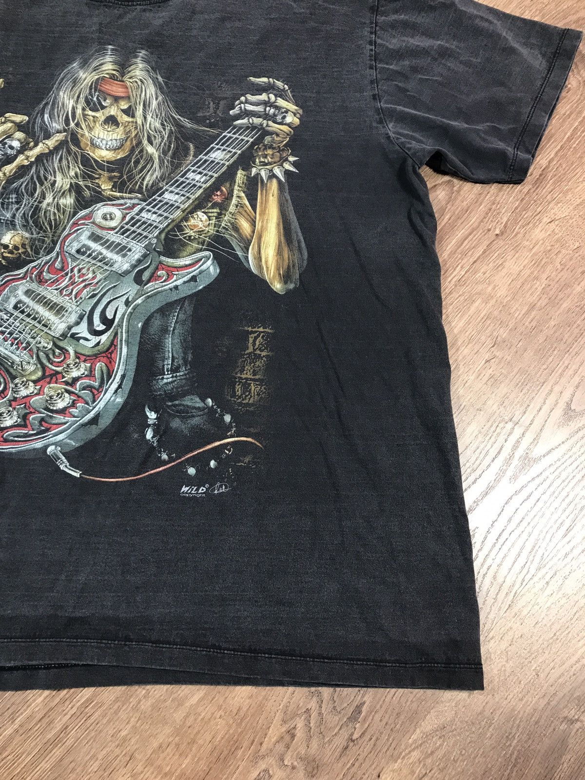 Vintage Vintage Rock Skull T Shirt Size US XL / EU 56 / 4 - 3 Thumbnail