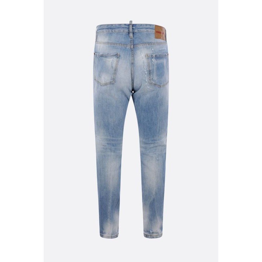 Dsquared2 DSQUARED2 Teddy Blue Distressed Denim Jeans New & Authentic Size US 30 / EU 46 - 2 Thumbnail