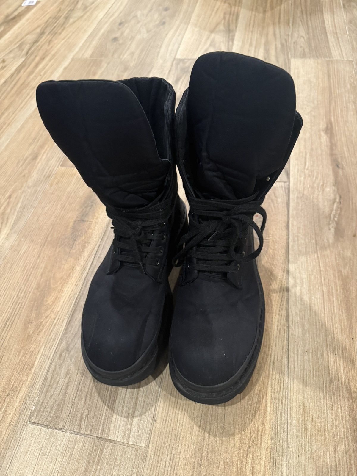 Rick Owens Drkshdw Rick Owens DRKSHDW Megatooth Nylon Boots 43 Size US 10 / EU 43 - 3 Thumbnail
